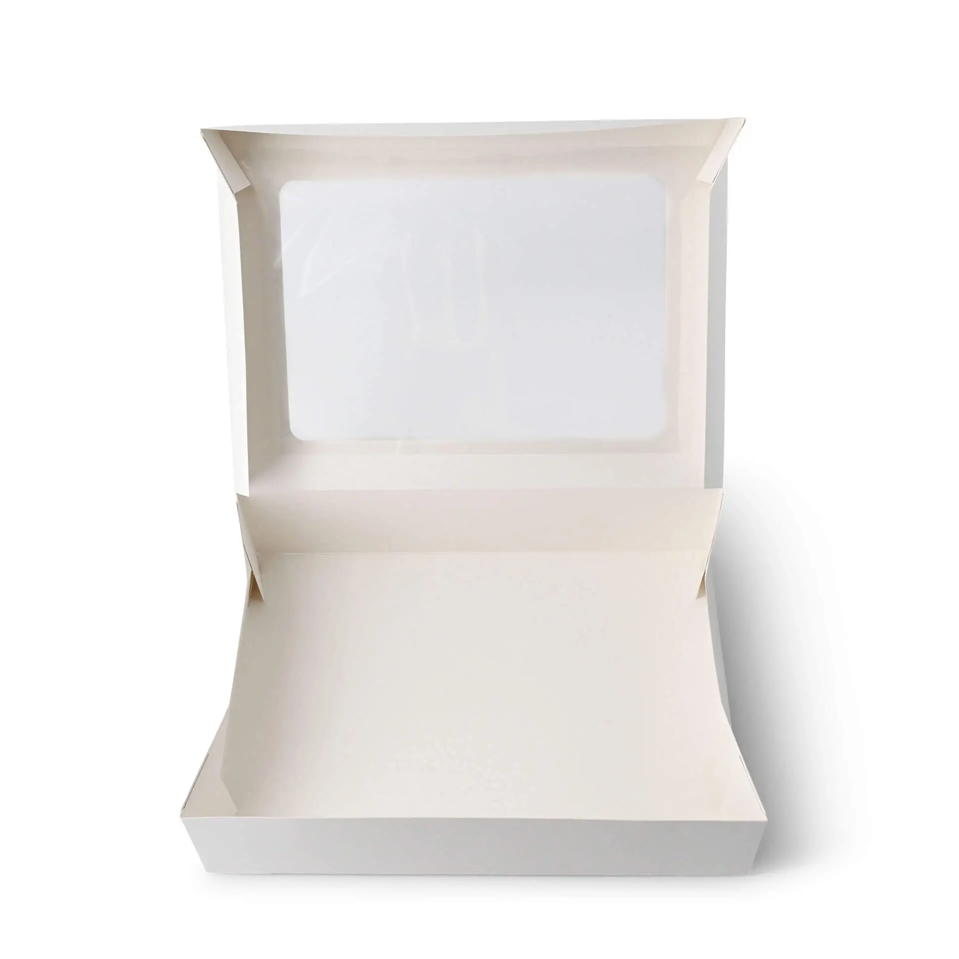 Boîtes à cupcakes (12 pièces), fenêtre en cellulose, blanches
