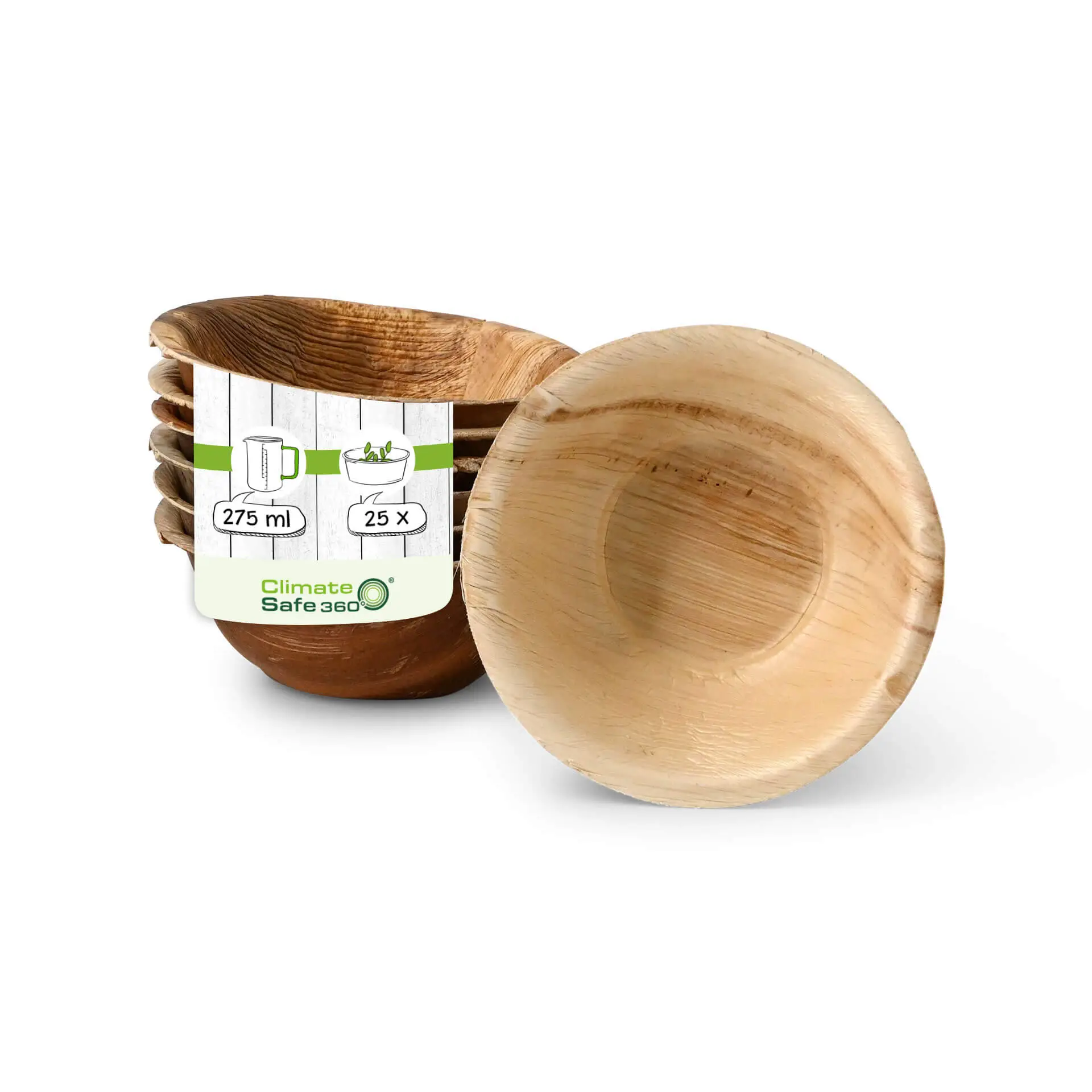 Bols en feuille de palmier "Palmware®" 275 ml, ronds Bols en feuille de palmier "Palmware®" 275 ml, ronds