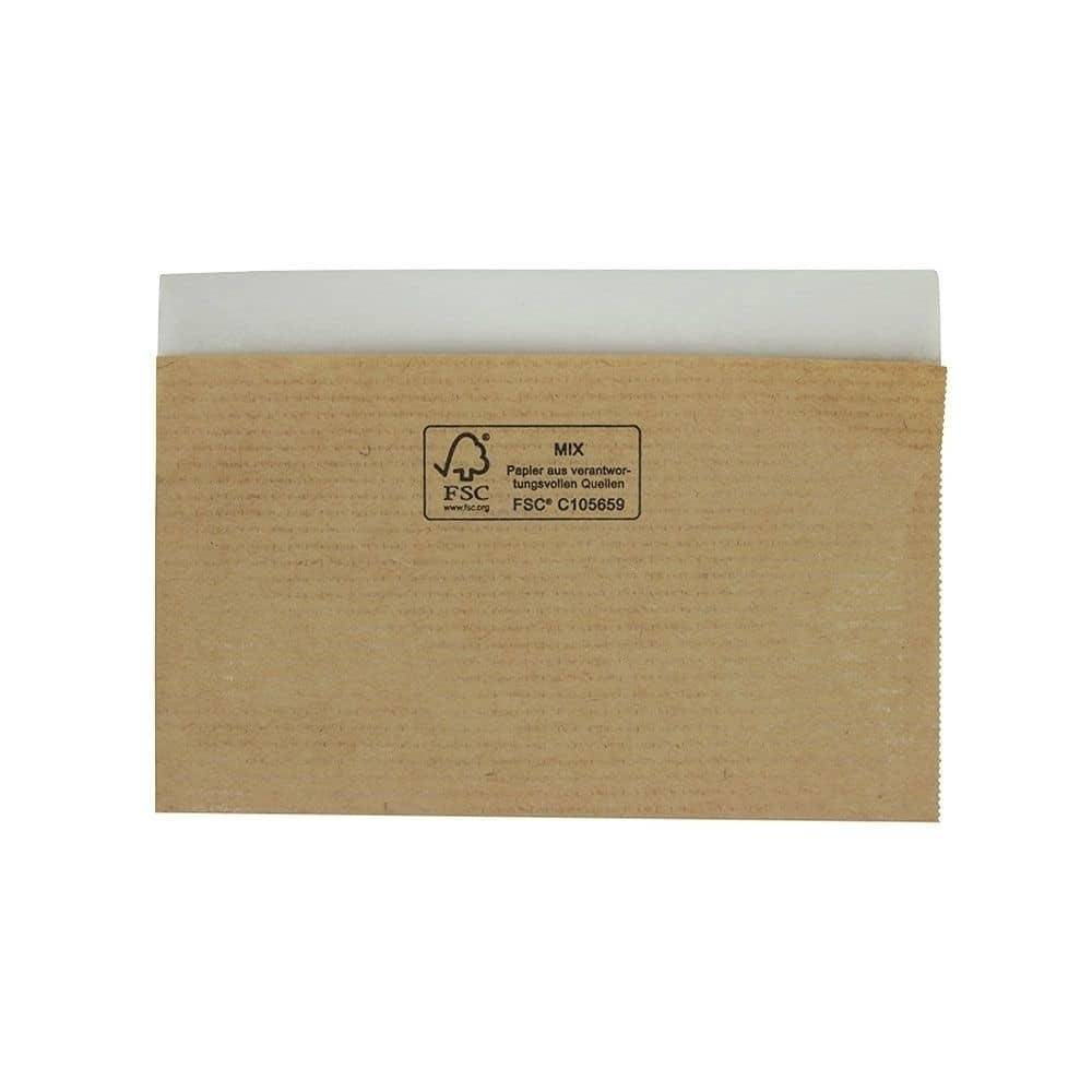 rPapier-Besteck-Beutel 10 x 26 cm, selbstklebend, braun