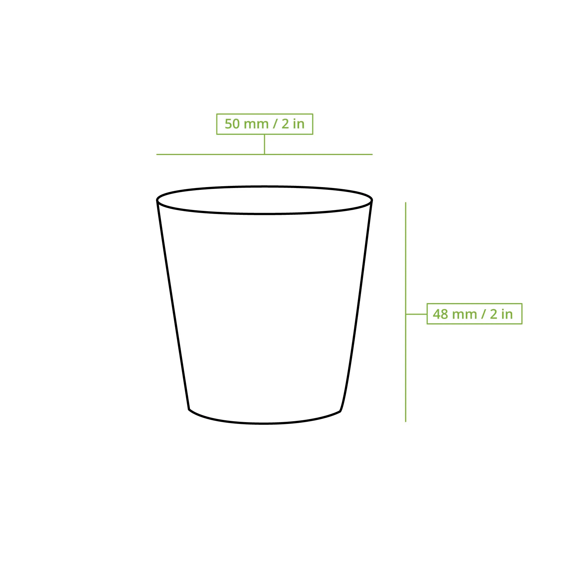 Gobelets en carton 5 cl / 2 oz, Ø 50 mm, blanc dhd00011-pappbecher-50-ml-2-oz-50-mm-braun-8