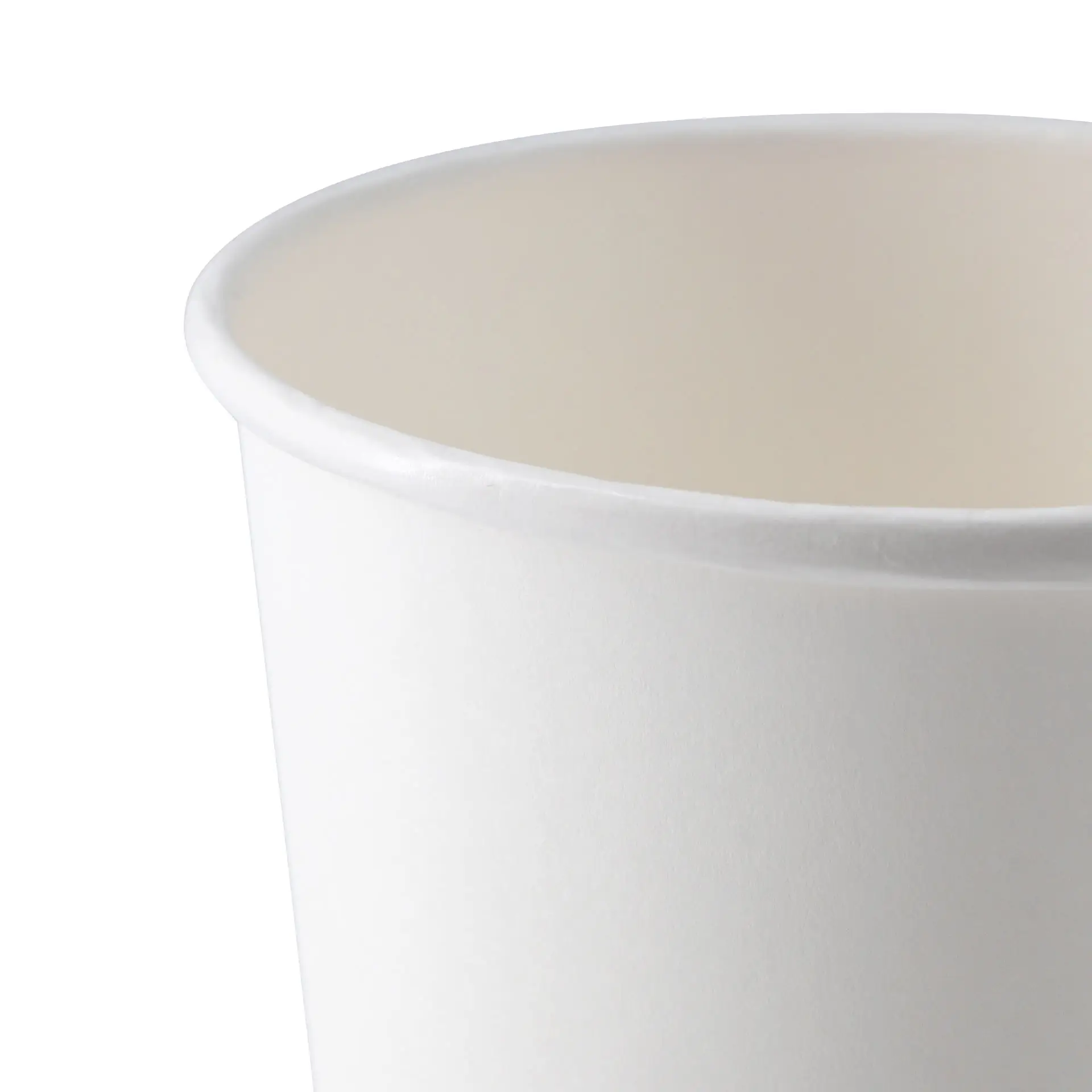 Bol en carton blanc conçu pour les aliments chauds et froids, taille 16 oz avec un revêtement en PLA.