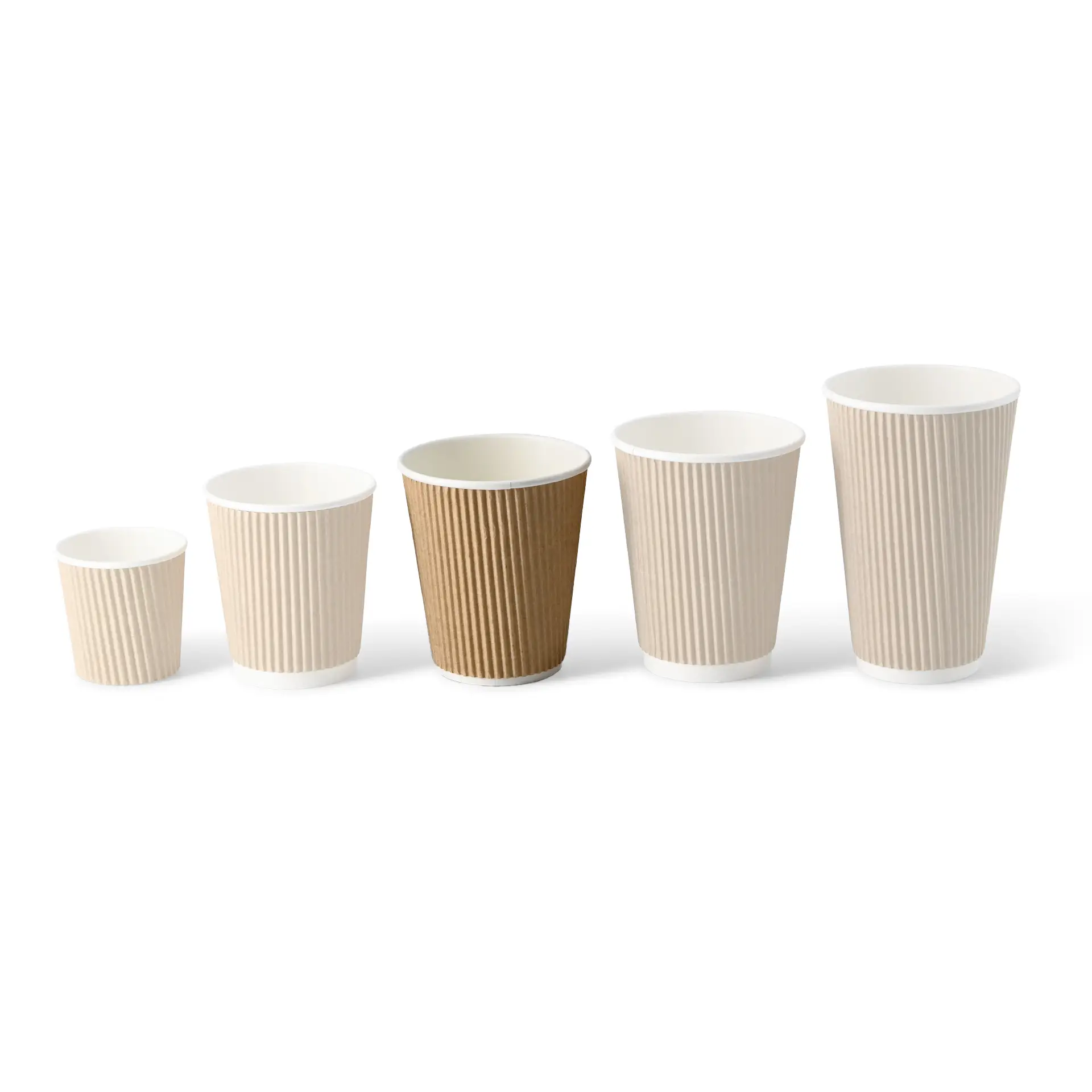 Gobelet en carton ondulé 25 cl / 10 oz, Ø 90 mm, brun dhd049261-riffelbecher-coffee-to-go-becher-250-ml-10-oz-90-mm-braun-innen-weiss-9