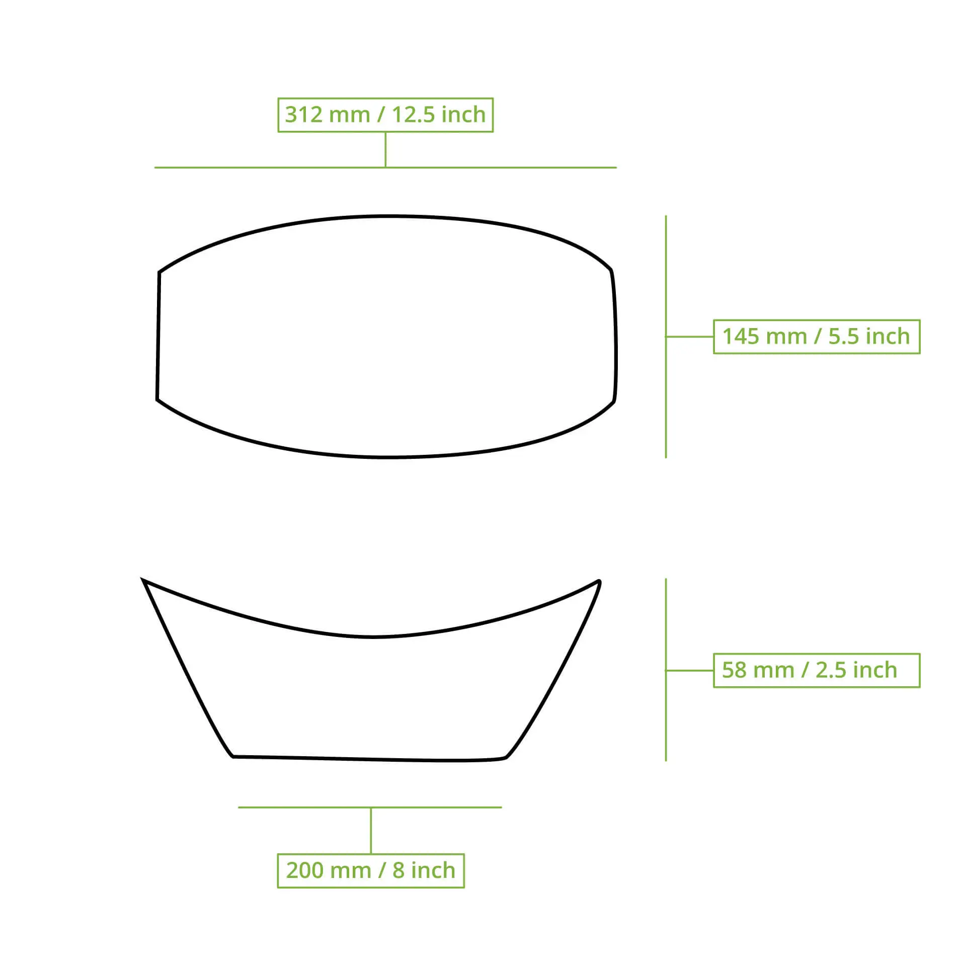 Bateau en feuille de palmier "Palmware®" 30 cm Bateau en feuille de palmier "Palmware®" 30 cm