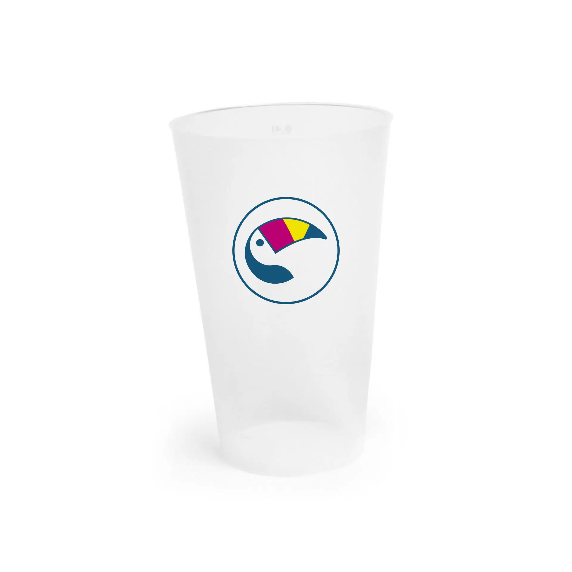 Gobelet réutilisable avec logo 400 ml, impression numérique, impression intégrale Gobelet réutilisable avec logo 400 ml, impression numérique, impression intégrale