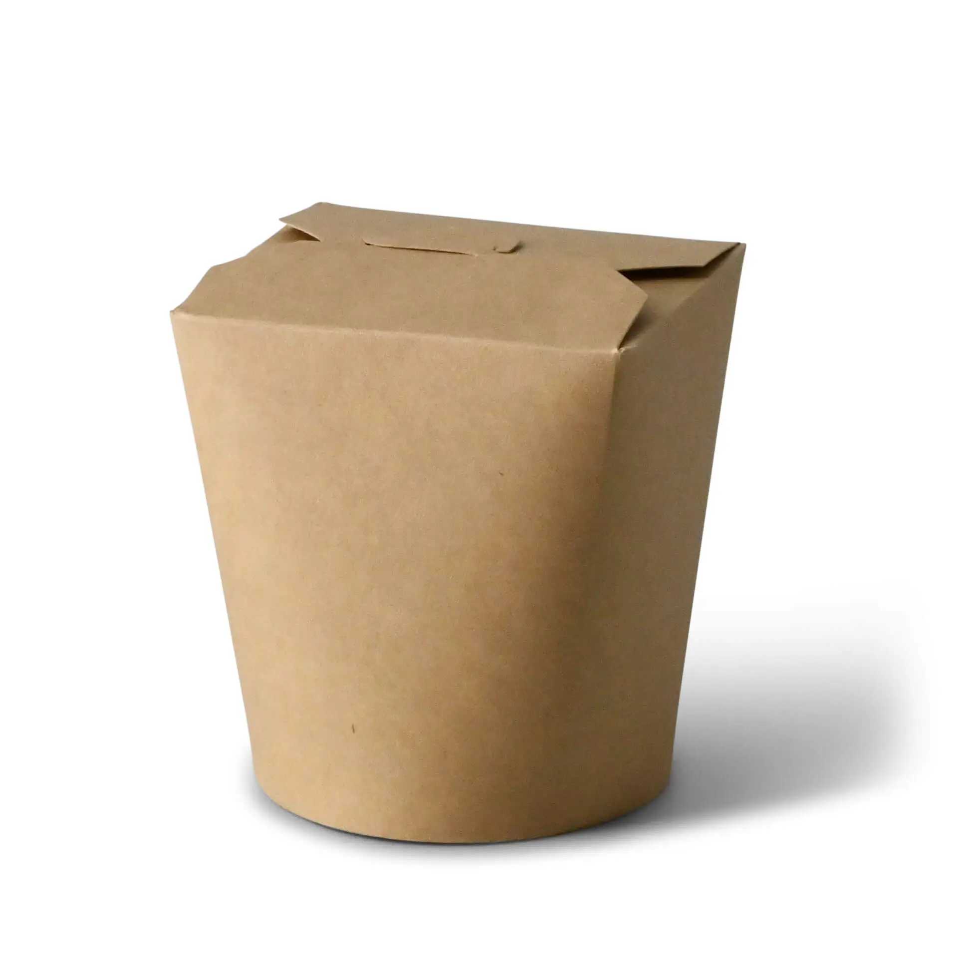 Boite à pâtes en carton kraft brun (revêtement biologique) 800 ml