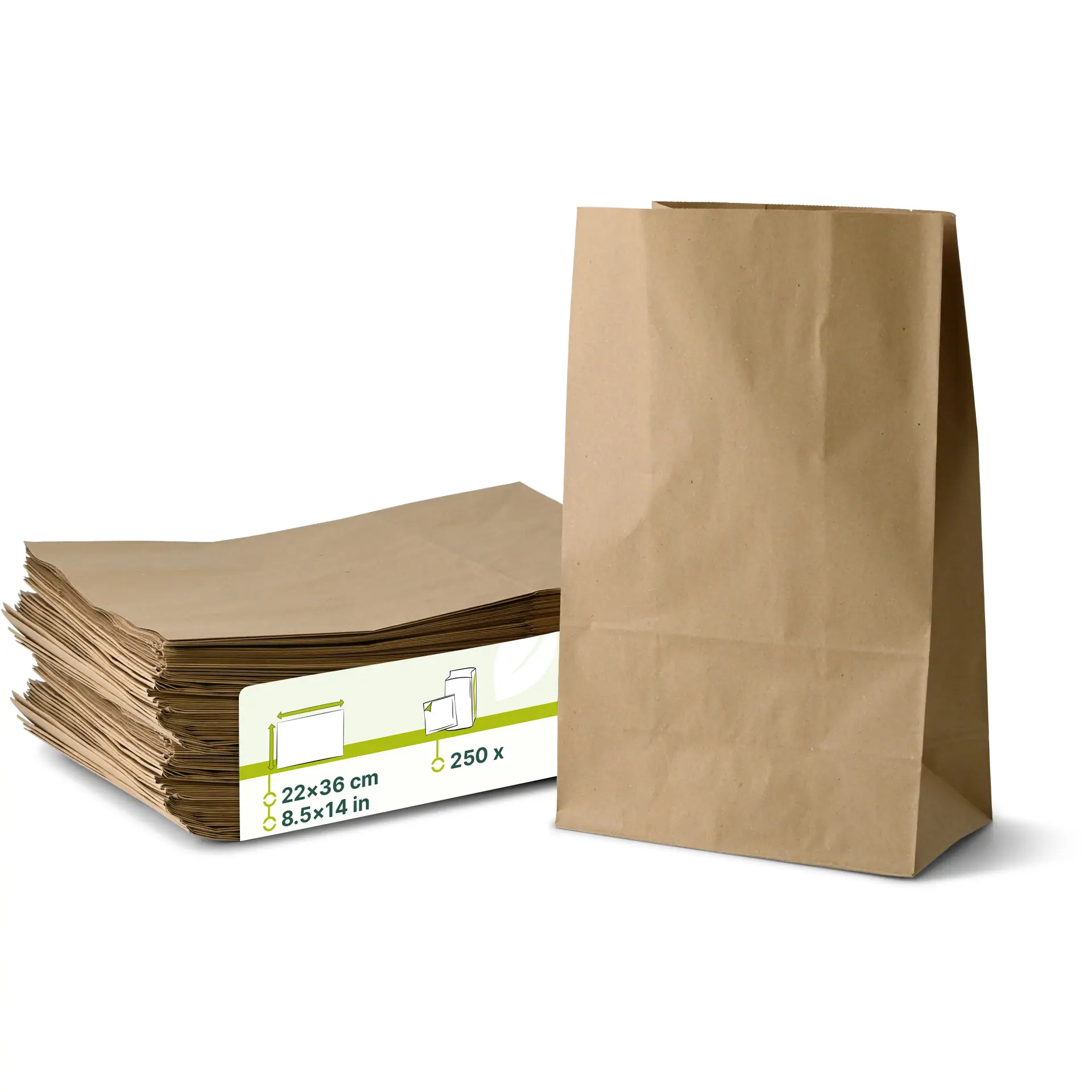 Sachet brun M, 22 x 12 x 36cm Sachet brun M, 22 x 12 x 36cm