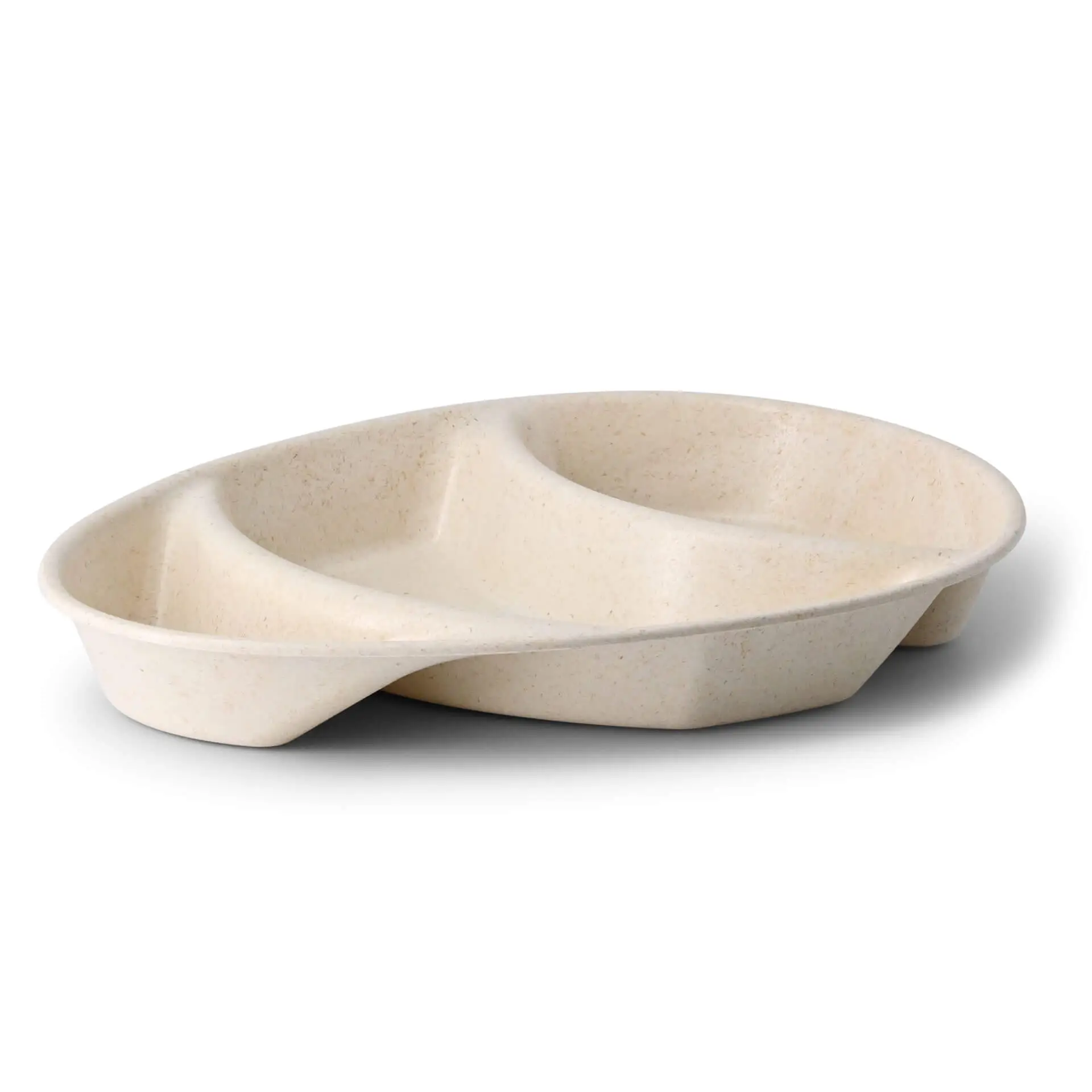 | 2 POUR 1 |  Assiette ovale réutilisable "merways Plate" 27,5 x 20 x 3,5 cm, 3 compartiments, cajou / blanc crème dfc00836-2-fuer-1-mehrweg-menue-teller-merways-plate-275-x-20-x-35-cm-3-kammern-tropfenfoermig-cashew-creme-weiss-1
