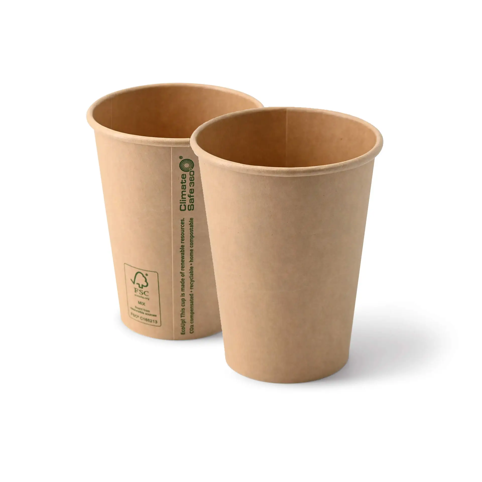 Gobelet en carton brun, 30 cl / 12 oz, Ø 90 mm