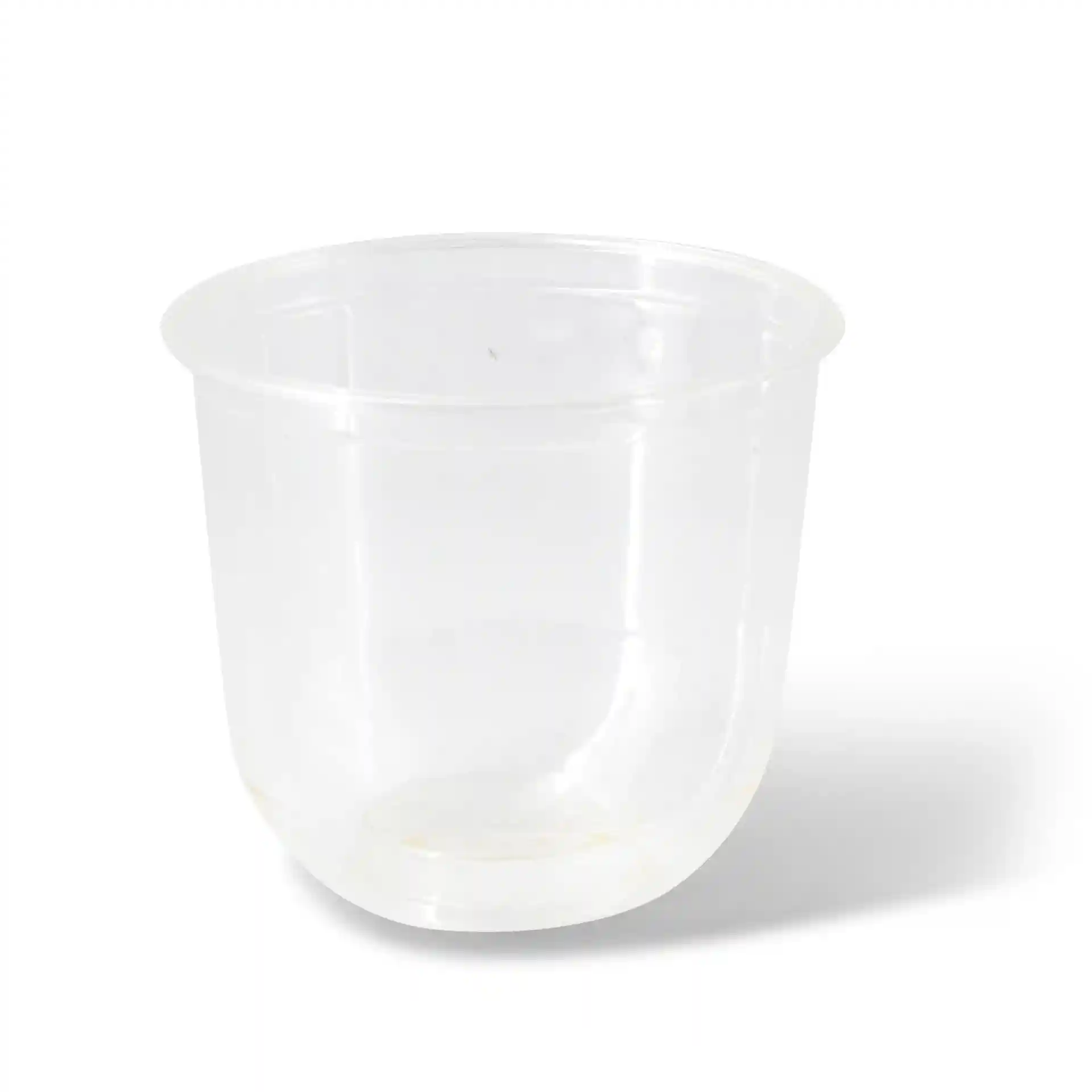 Gobelet à dessert en PLA transparent de 12 oz avec un diamètre de 96 mm et une hauteur de 83 mm.