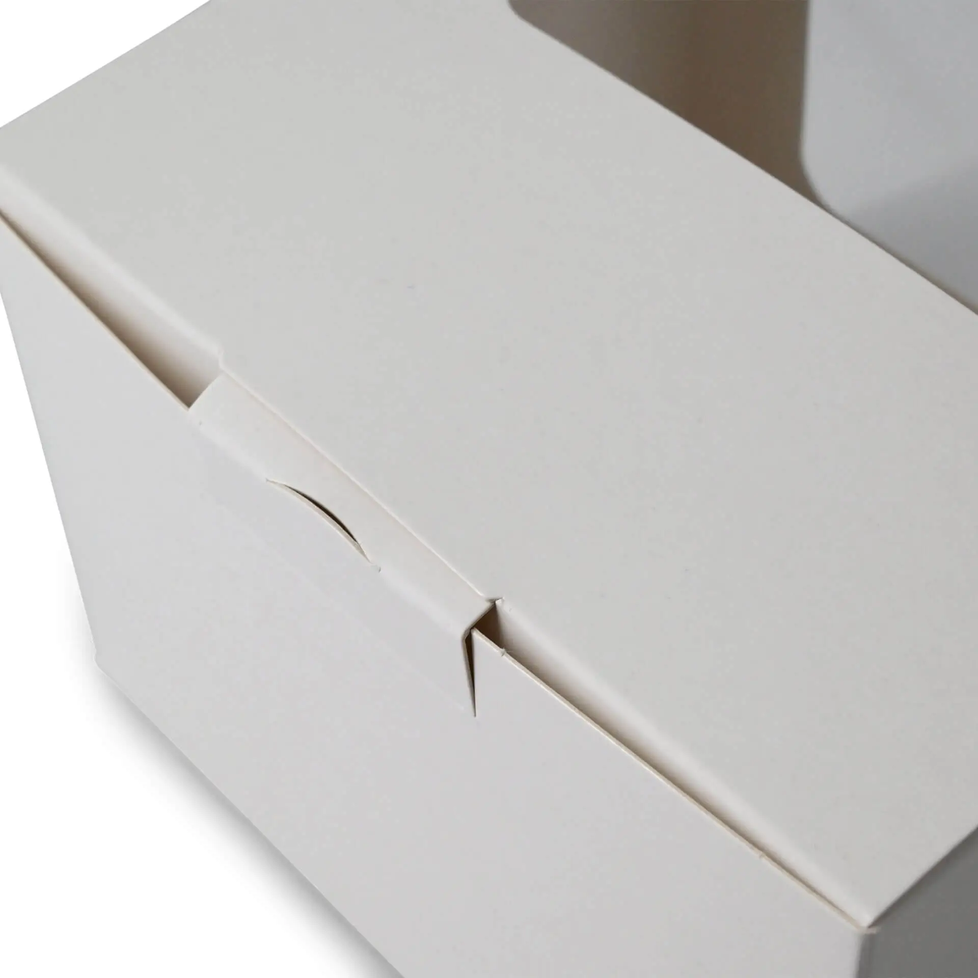 Emballages pâtisserie 13 x 11 x 8 cm, fenêtre en cellulose, blanc