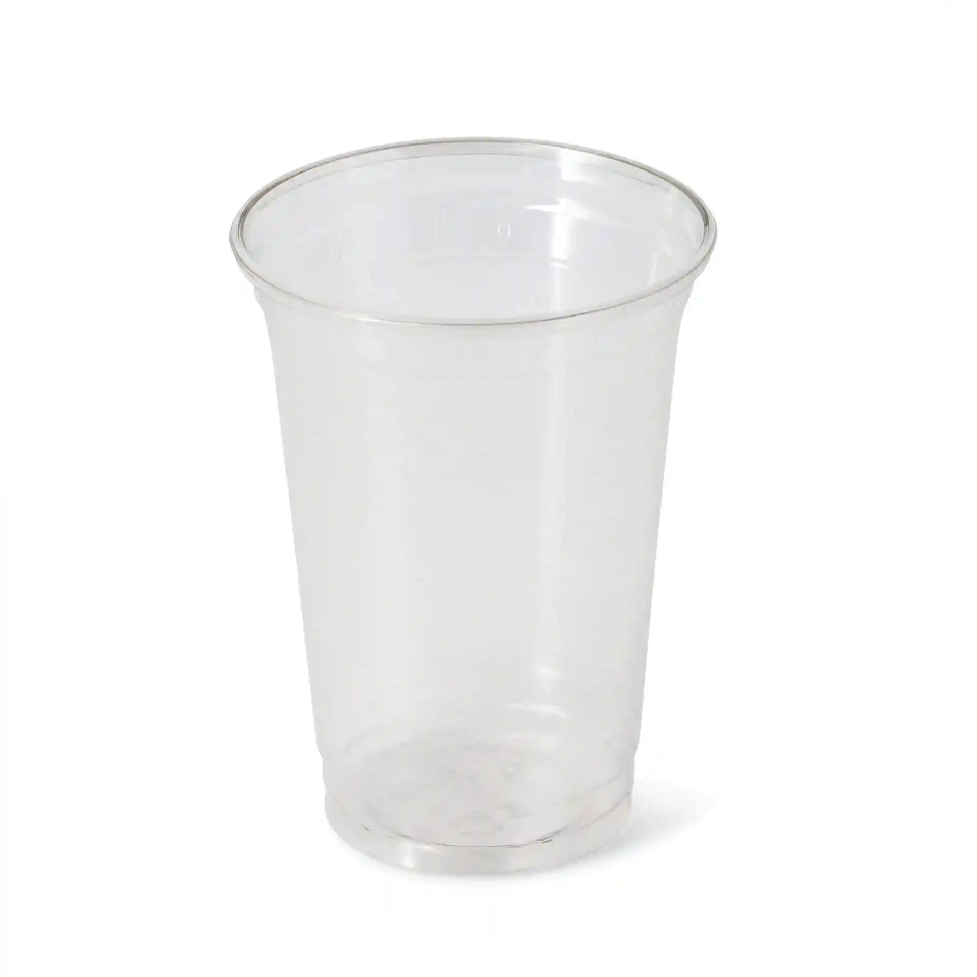Gobelet rPET transparent de 16 oz avec un diamètre de 95 mm et une hauteur de 127 mm.