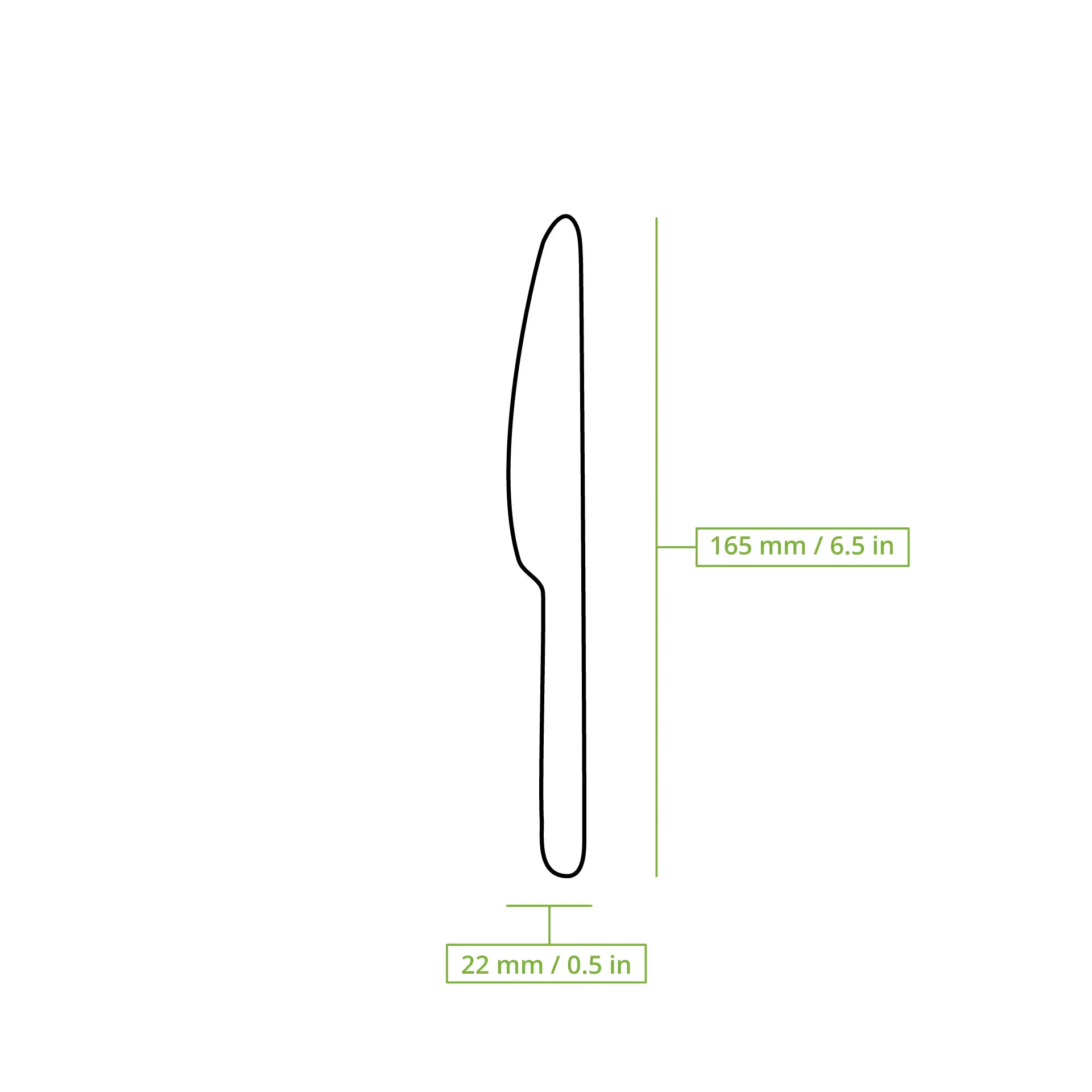 Couteaux en bois 16,5 cm Couteaux en bois 16,5 cm