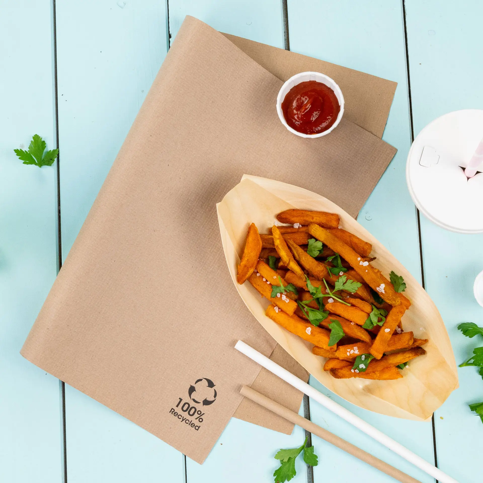 Set de table en rPapier 31 x 43 cm, non blanchi