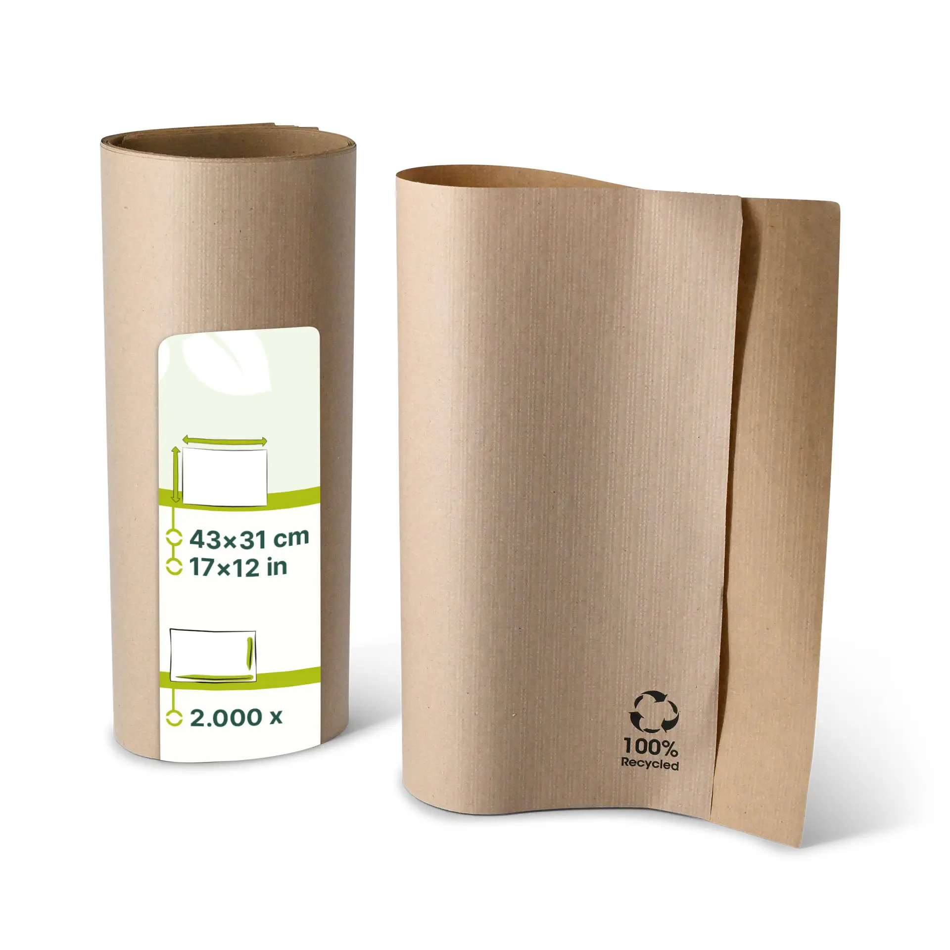 Set de table en rPapier 31 x 43 cm, non blanchi
