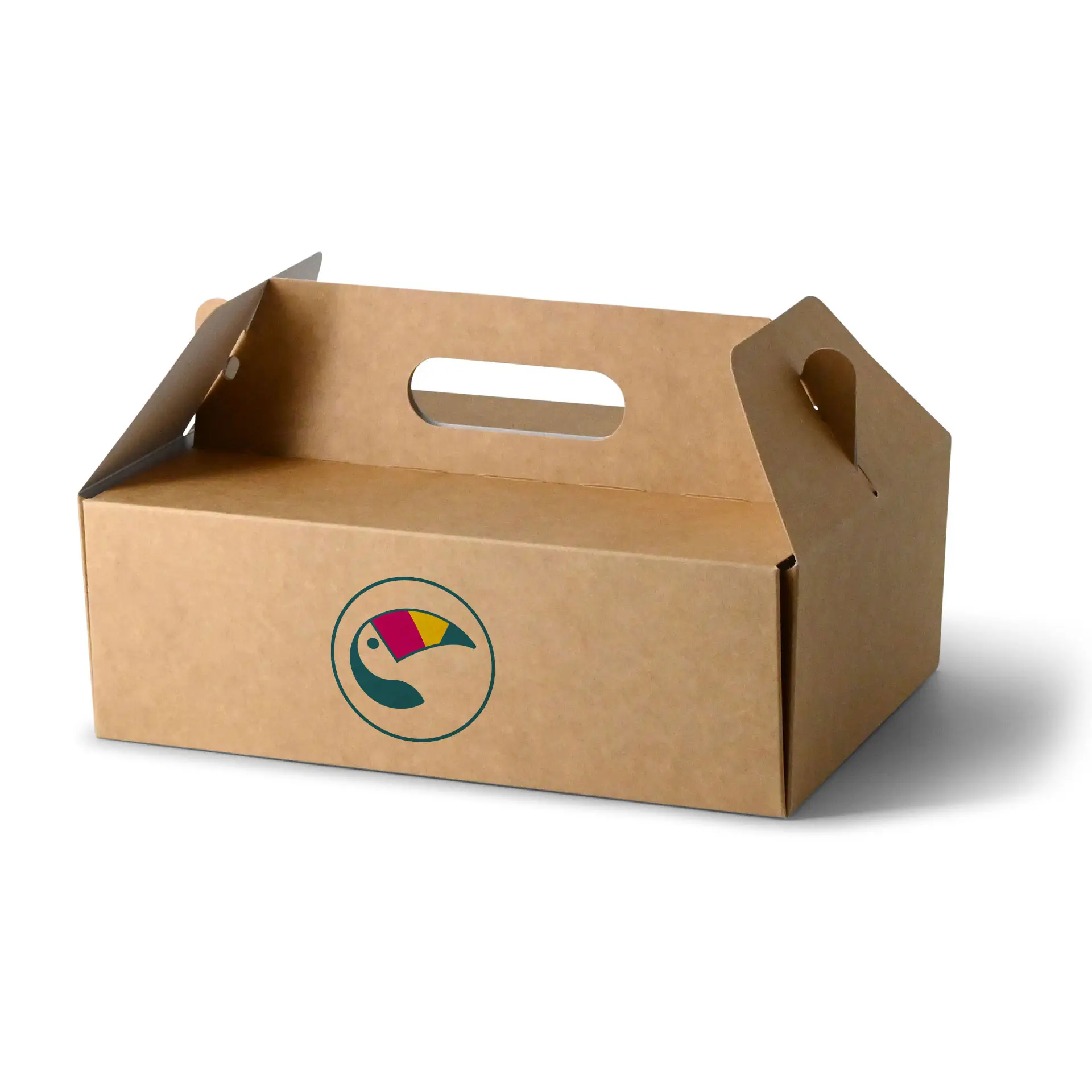 Boîte à gâteaux personnalisée, 26 x 17 x 9 cm, brun