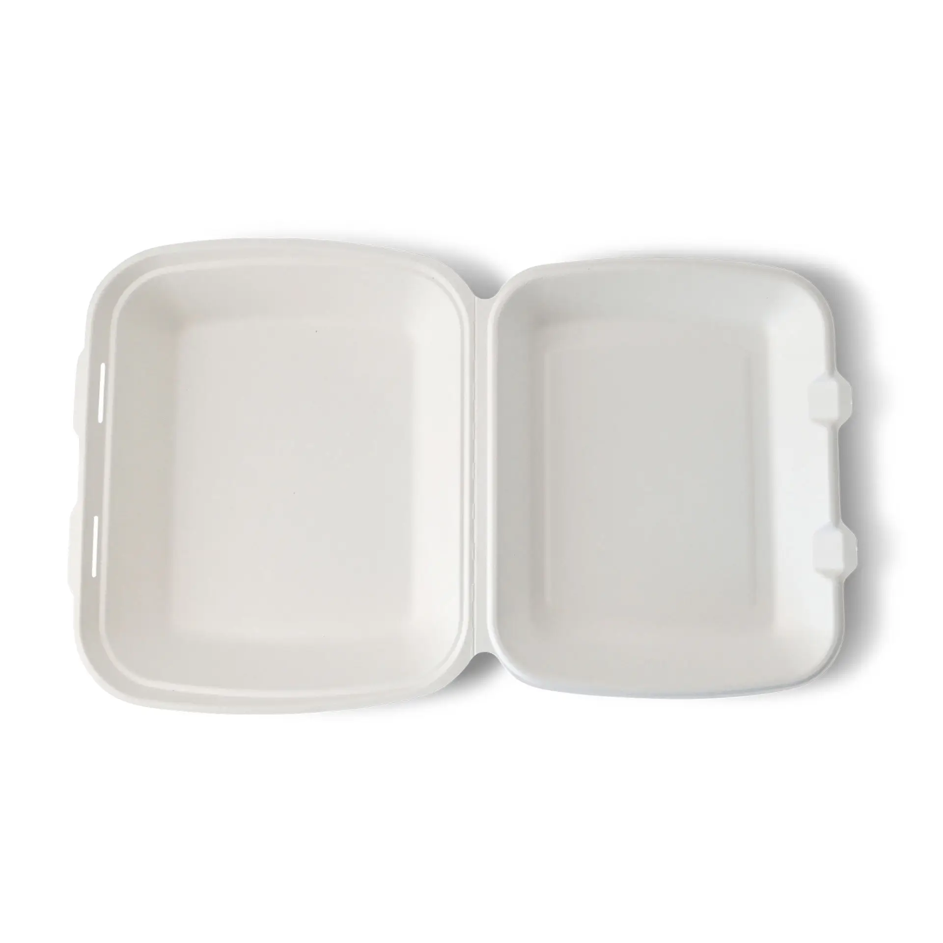 Emballage alimentaire en canne à sucre, 25 x 20 x 7,5 cm, rectangulaire Emballage alimentaire en canne à sucre, 25 x 20 x 7,5 cm, rectangulaire