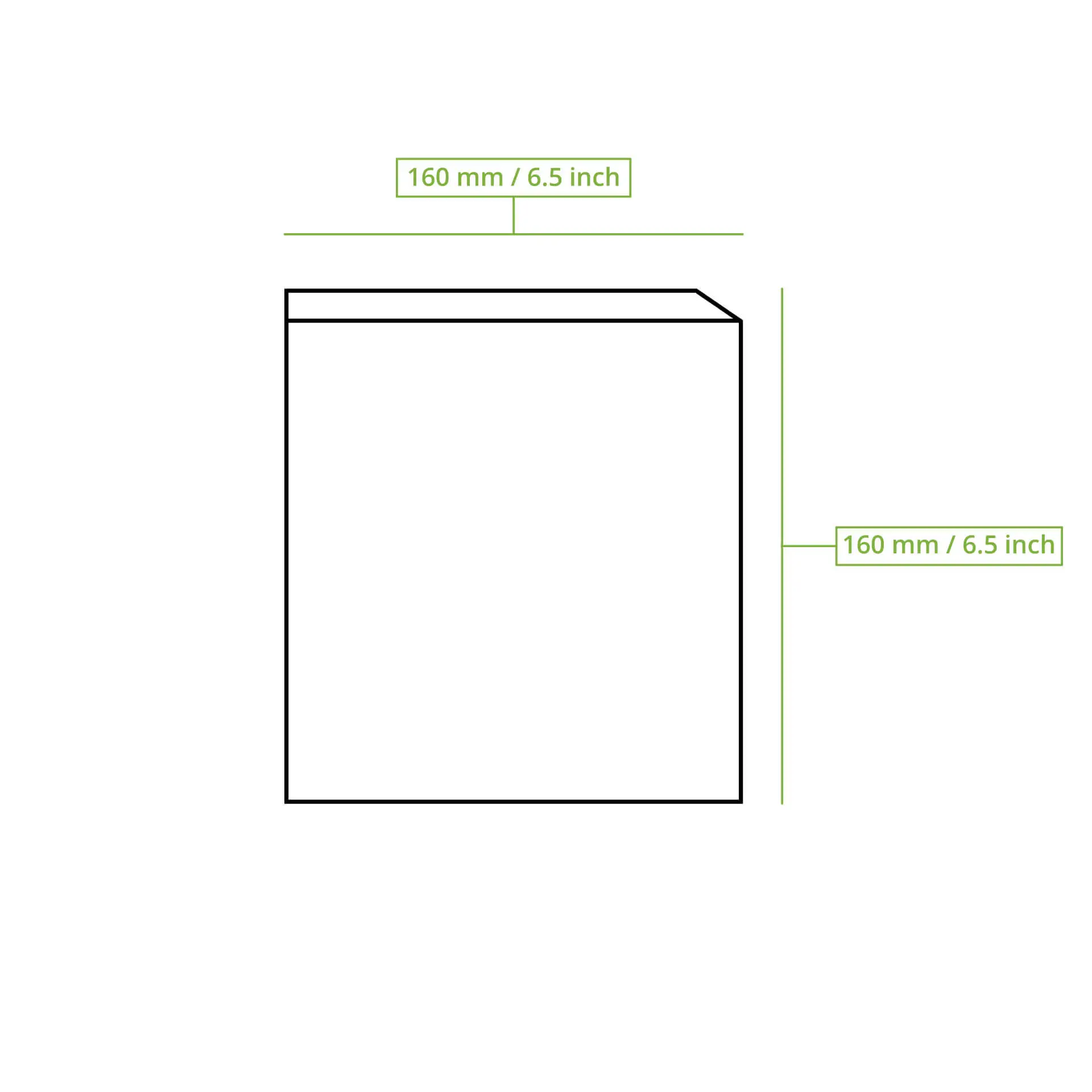 Sachet burger en papier brun, impression journal, 16 x 16 cm Sachet burger en papier brun, impression journal, 16 x 16 cm