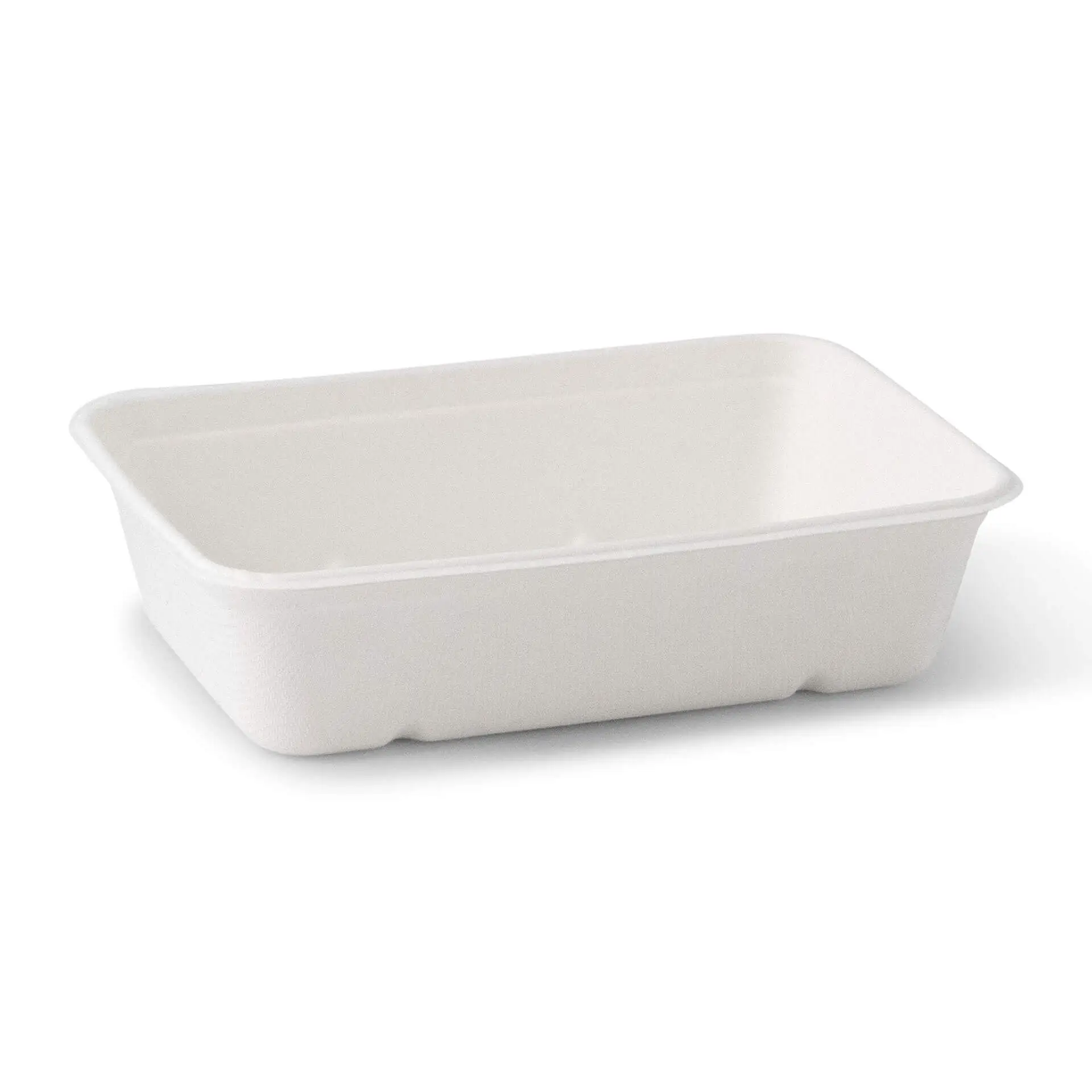 Barquettes en canne à sucre 17 x 12 x 5 cm, 500 ml, rectangulaires Barquettes en canne à sucre 17 x 12 x 5 cm, 500 ml, rectangulaires