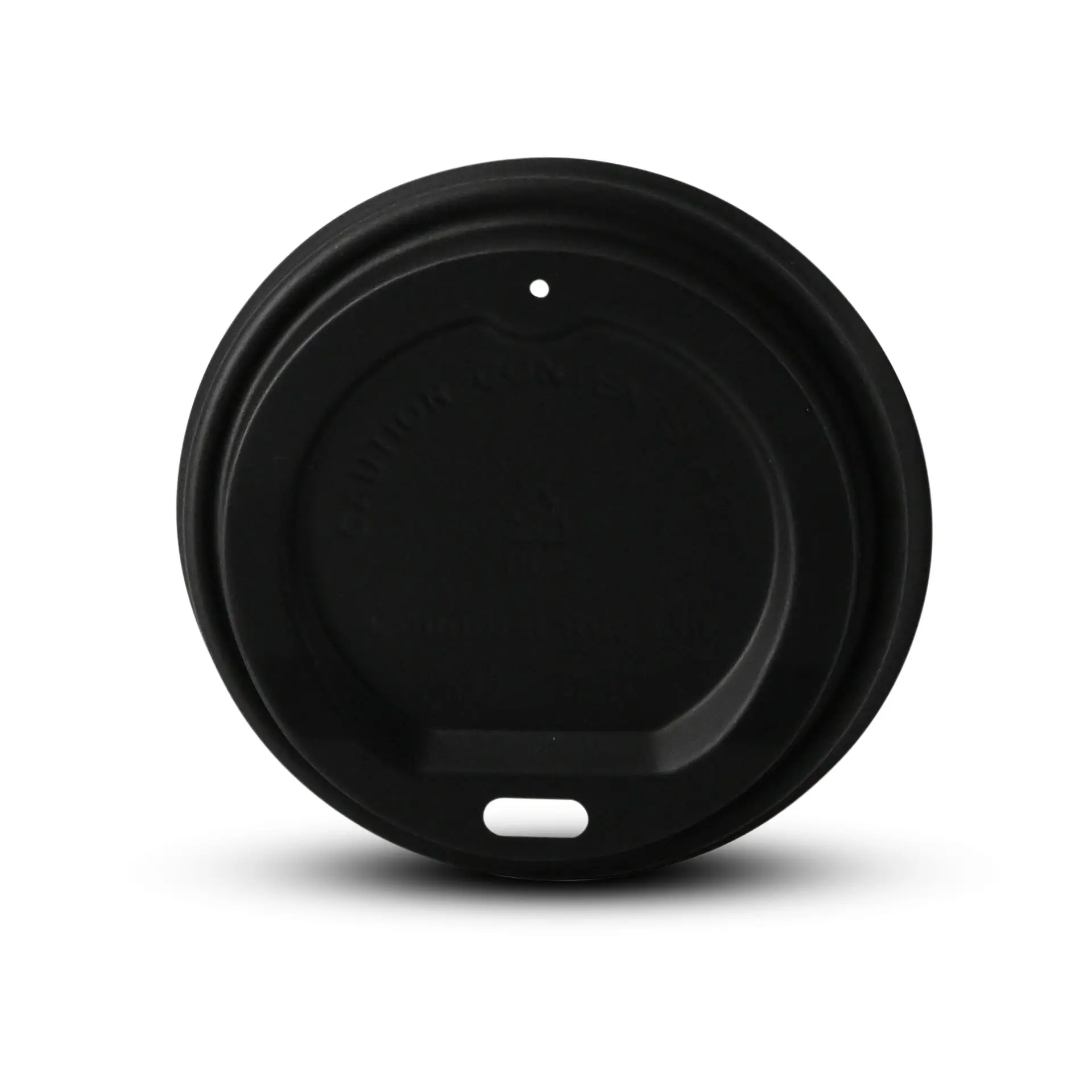 Couvercle en PS Ø 80 mm, noir, avec ouverture pour boire con10040-01-1-ps-deckel-80-mm-schwarz-trinkoeffnung-1