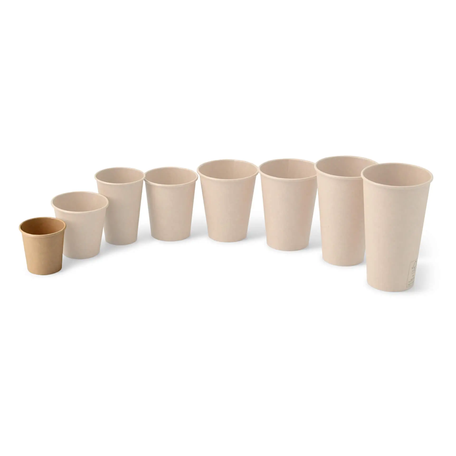 Gobelet en carton (revêtu de PE) 10 cl / 4 oz, Ø 62 mm, brun Gobelet en carton (revêtu de PE) 10 cl / 4 oz, Ø 62 mm, brun