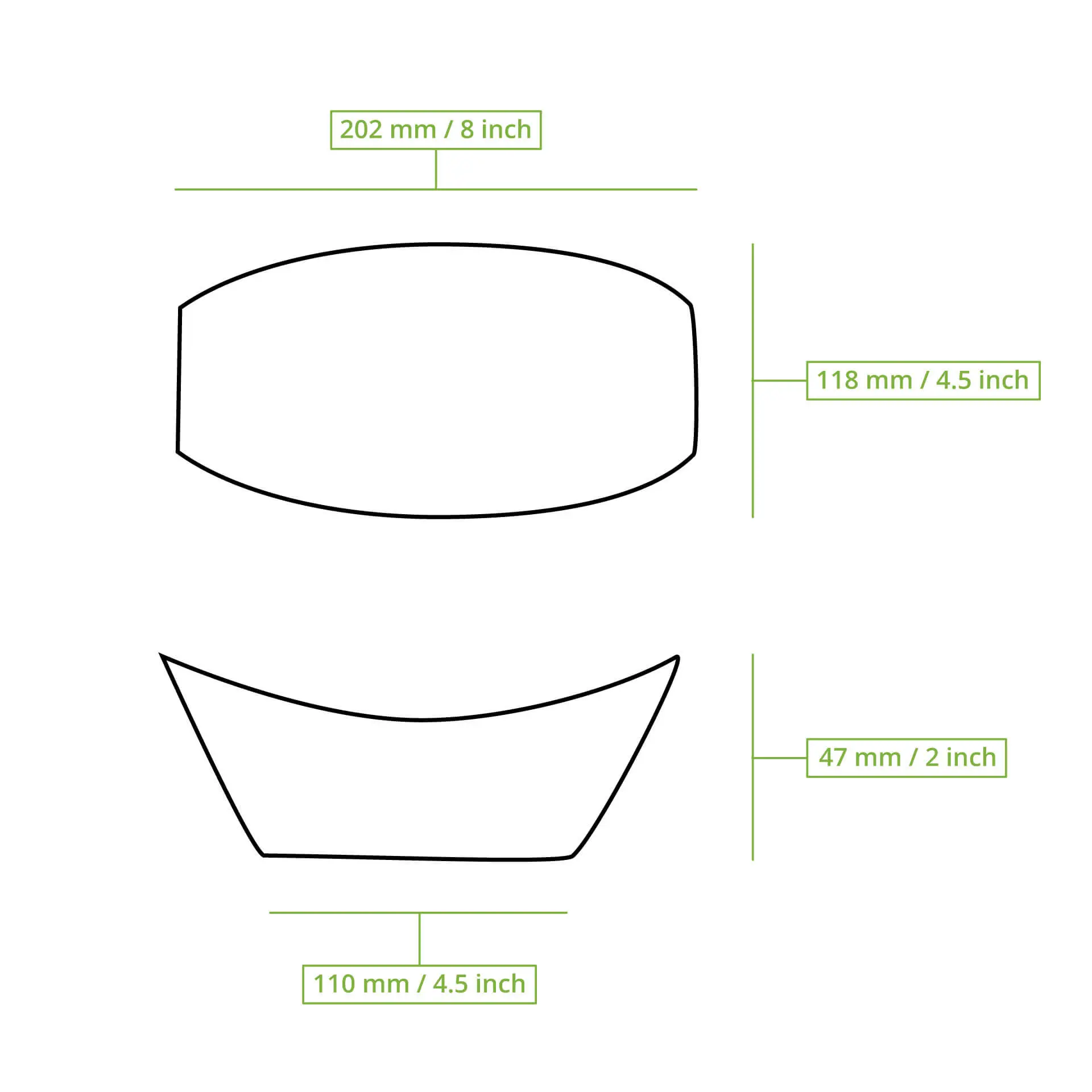 Bateau en feuille de palmier "Palmware®" 20 cm Bateau en feuille de palmier "Palmware®" 20 cm
