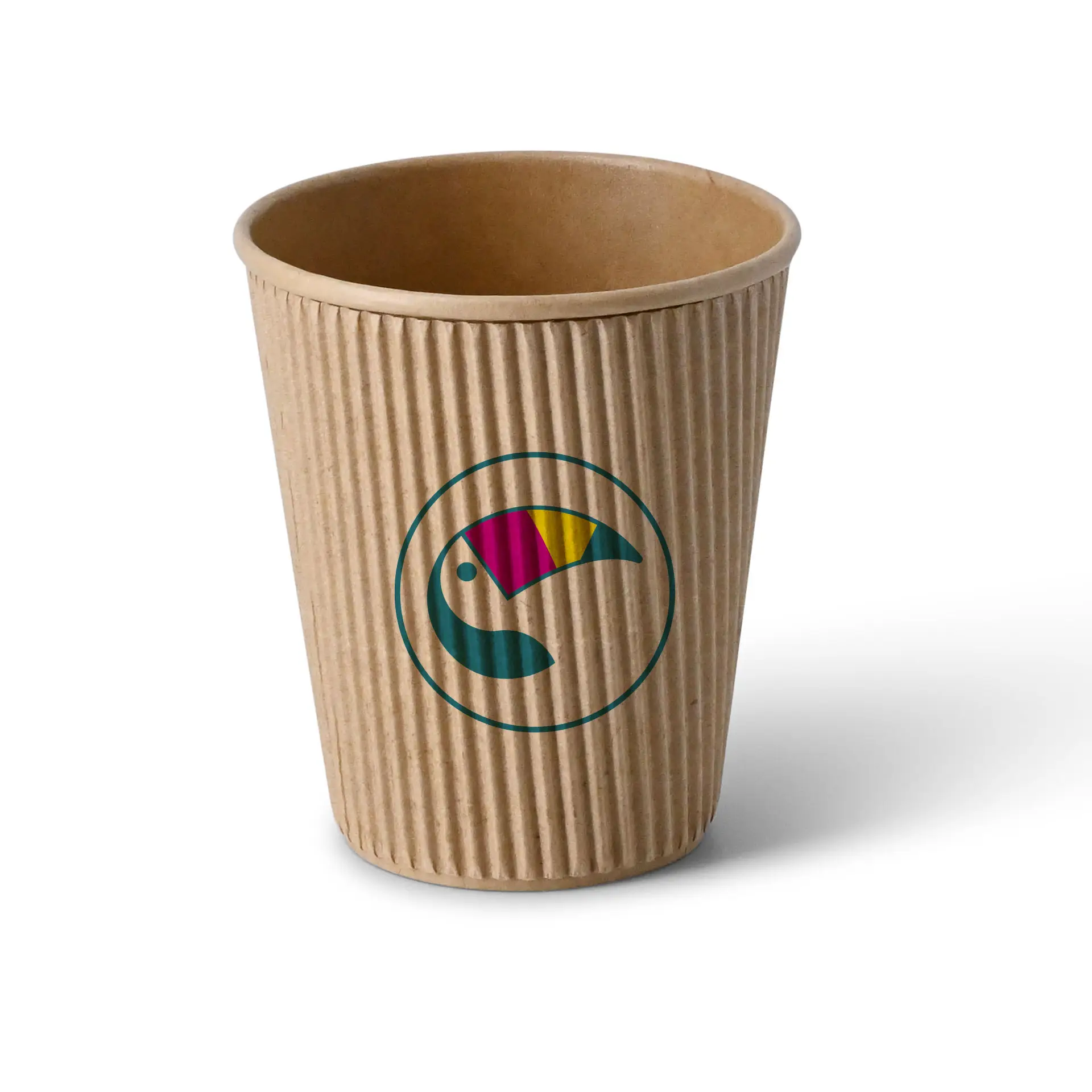 Gobelet à double paroi personnalisé, 250 ml / 10 oz, brun, enduit PLA Gobelet à double paroi personnalisé, 250 ml / 10 oz, brun, enduit PLA