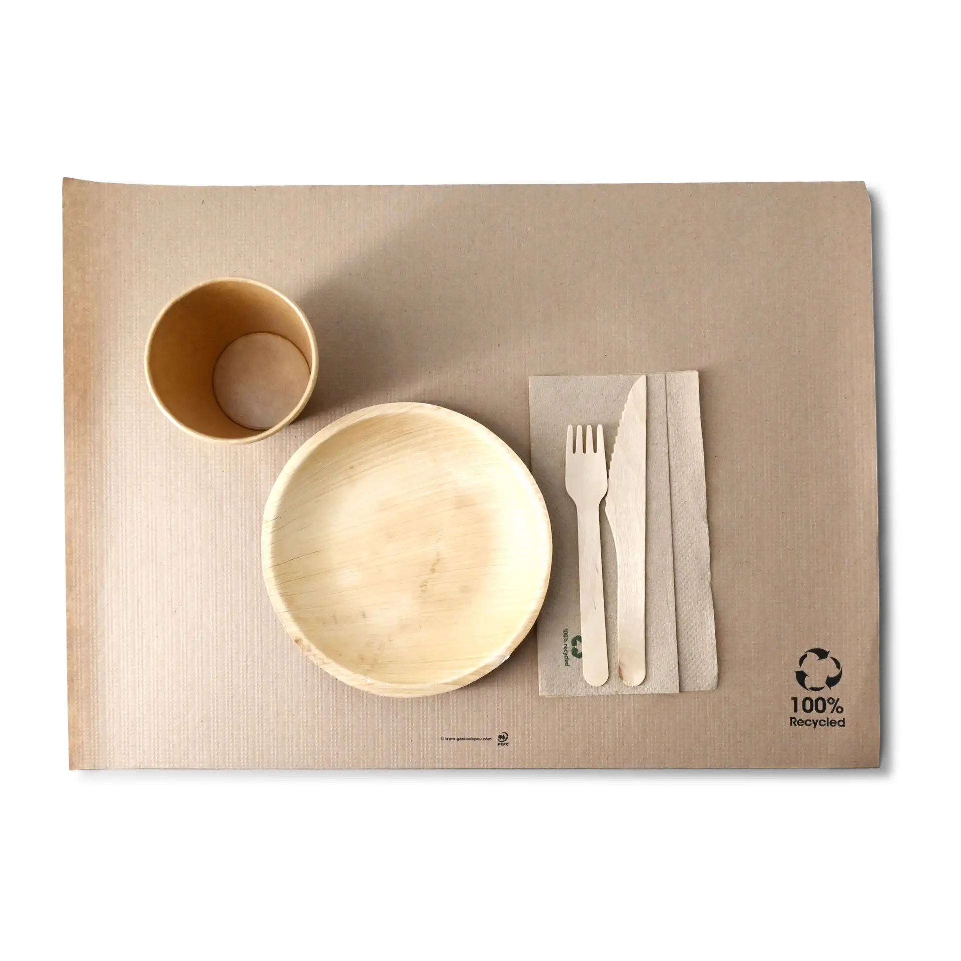 Set de table en rPapier 31 x 43 cm, non blanchi