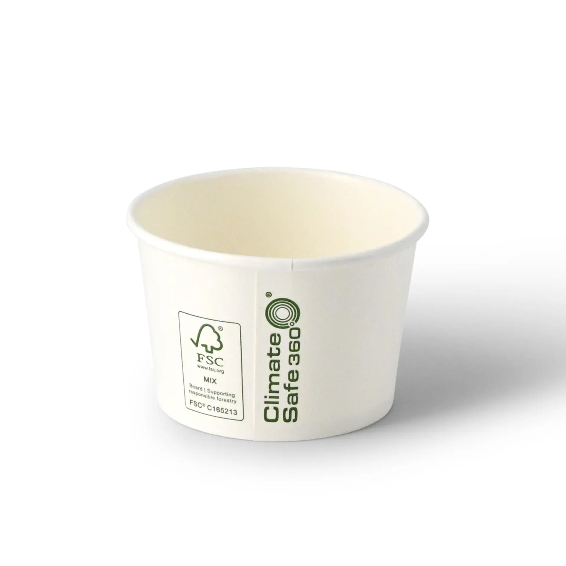 Pot de glace en carton 75 ml, max. 130 ml, Ø 76 mm, blanc
