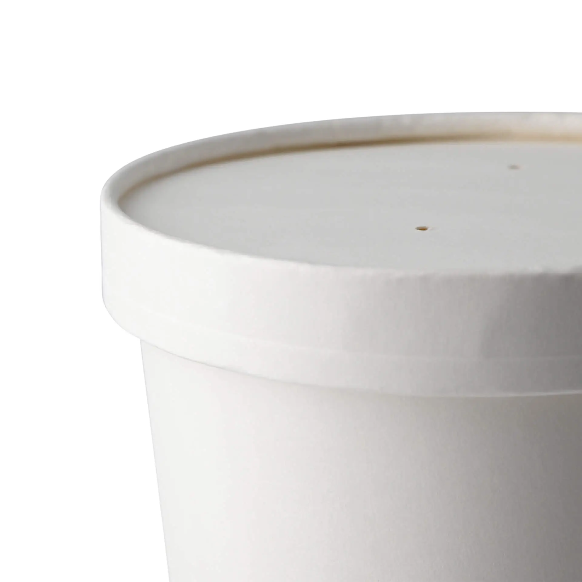 Couvercle membrane en carton (revêtement biologique) Ø 115 mm, blanc