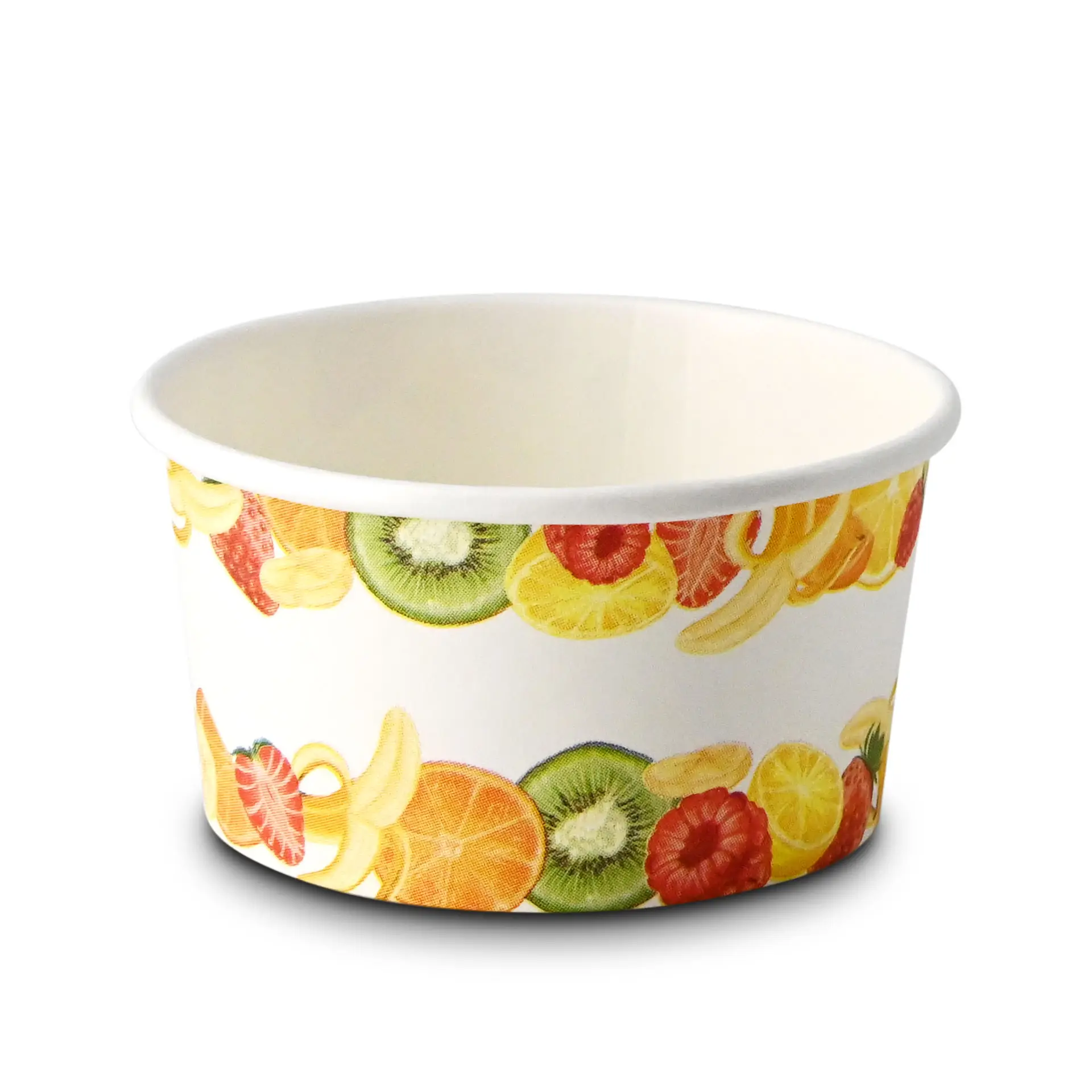 Pot à glace imprimé (revêtu) S "Fruits" 150 ml, max. 220 ml, Ø 92 mm