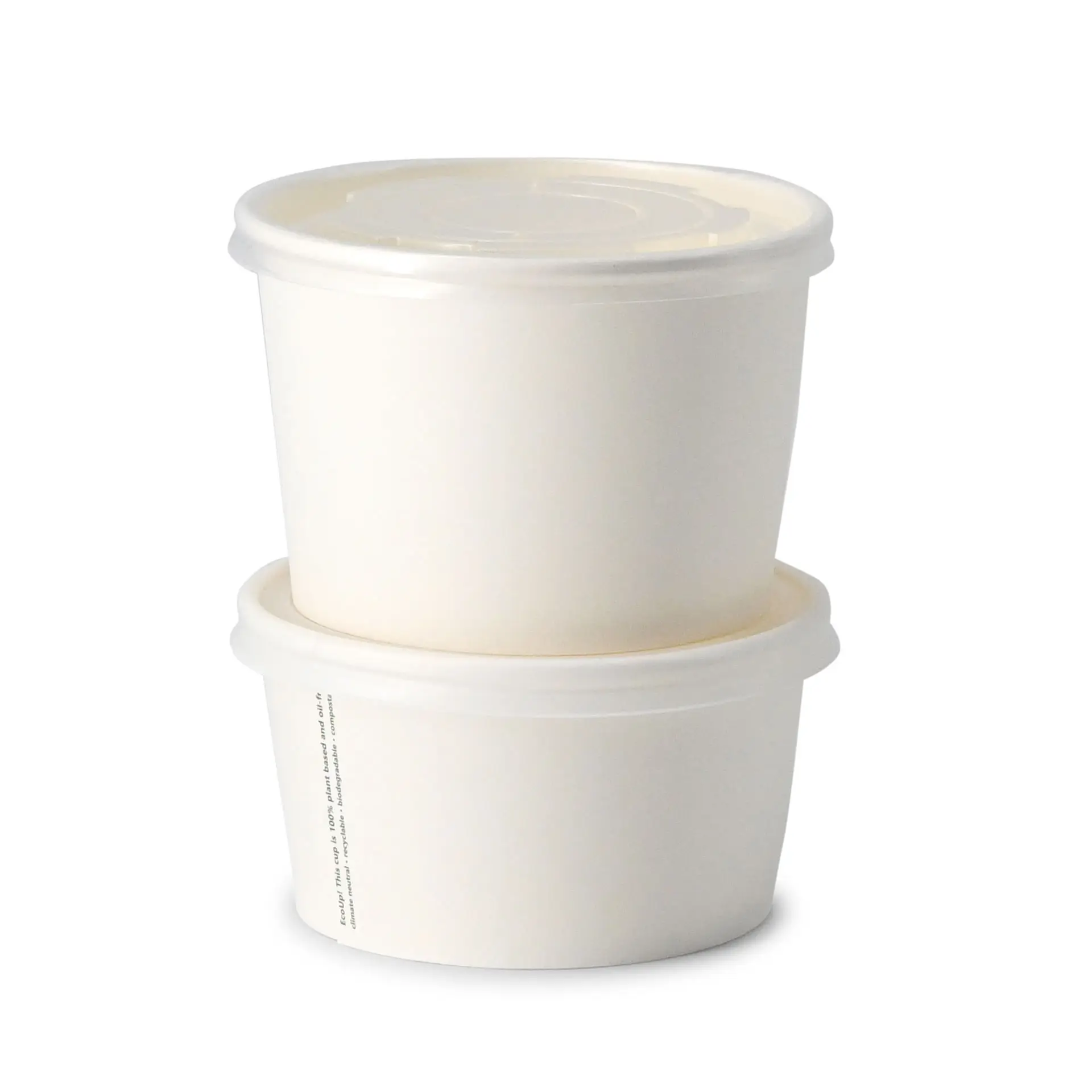 Pot en carton blanc, 400 ml / 16 oz, Ø 115 mm