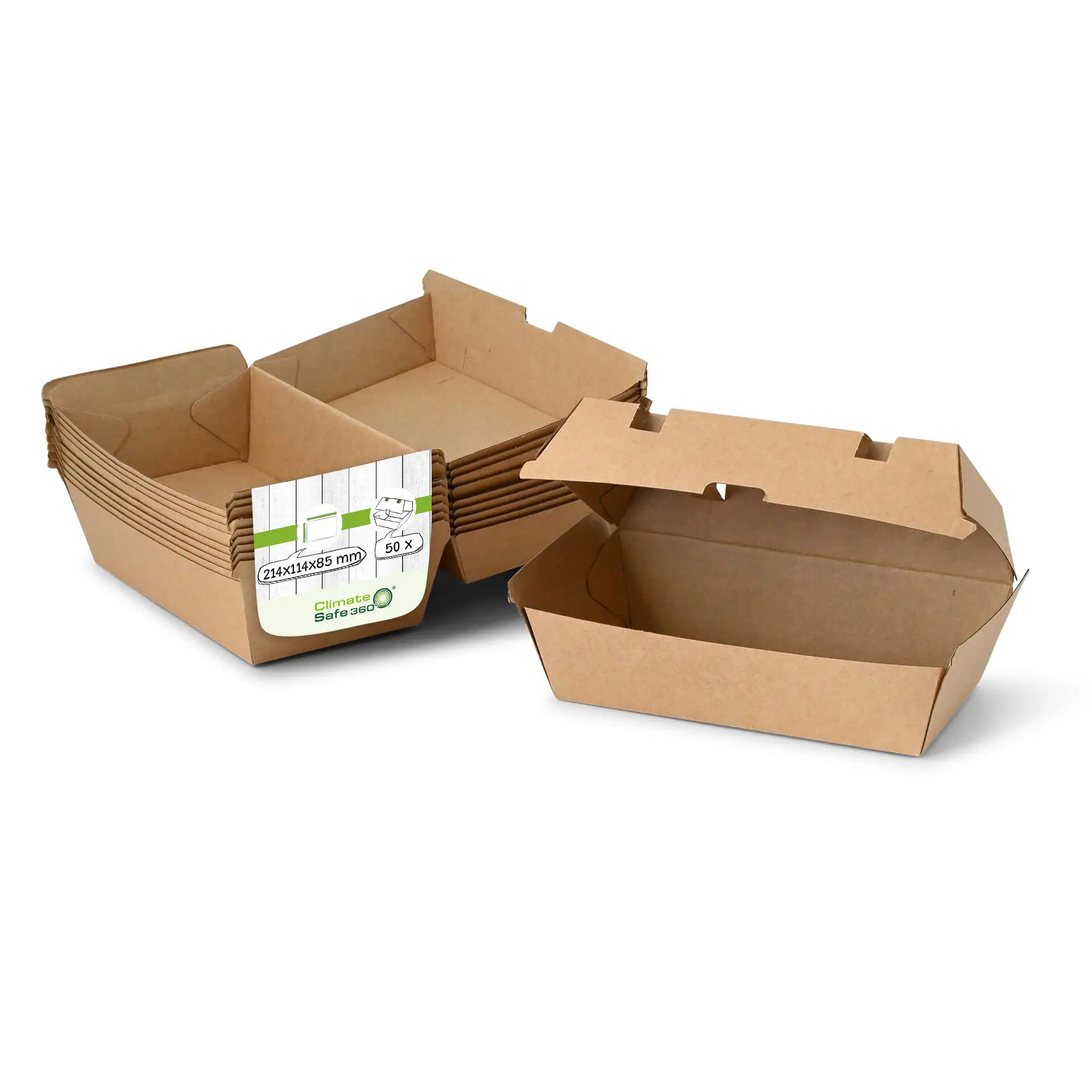 Boite à sandwich en carton kraft brun, 21,4 x 11,4 x 8,5 cm Boite à sandwich en carton kraft brun, 21,4 x 11,4 x 8,5 cm