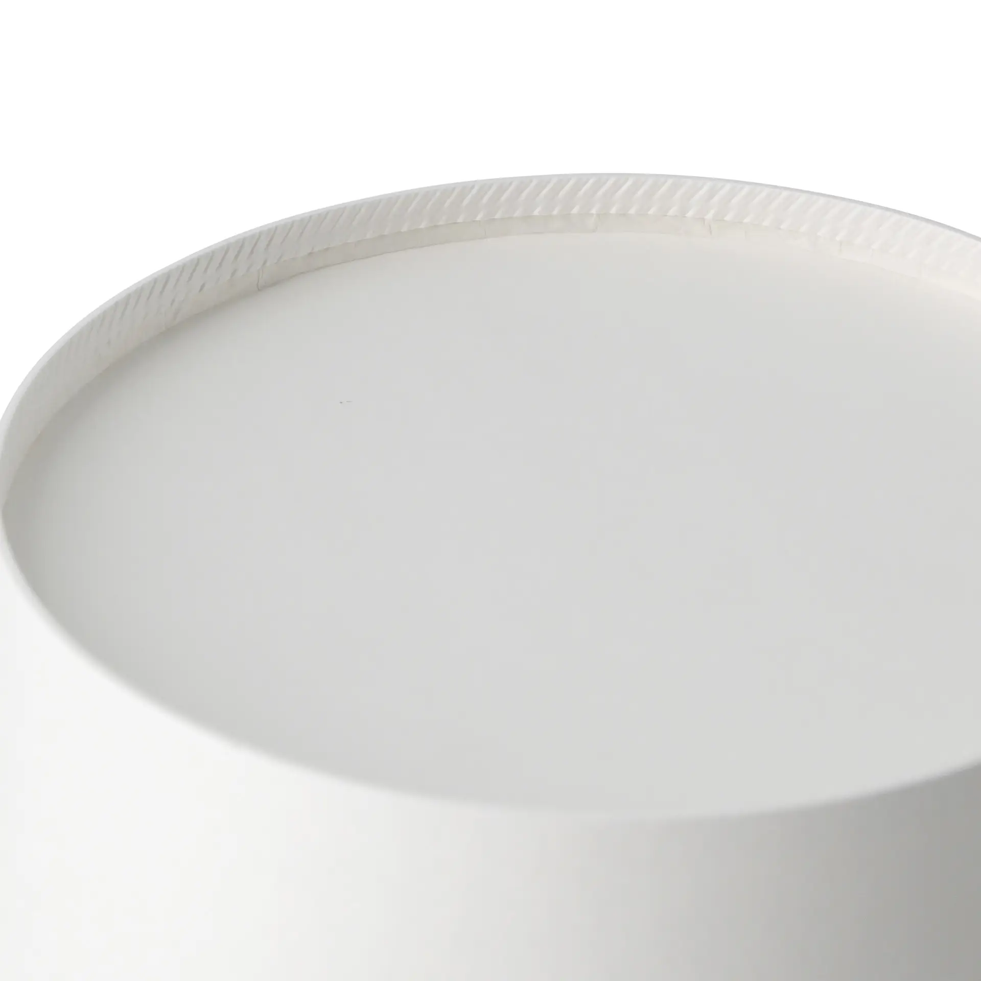 Bol en carton / Bol à salade (revêtement biologique) 650 ml, Ø 185 mm, blanc