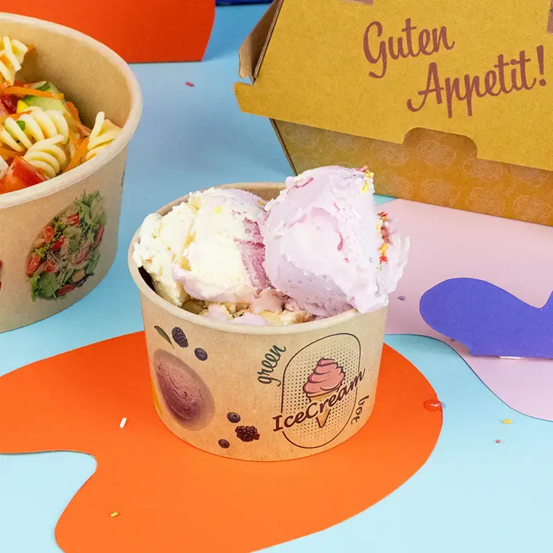 Pots à glace personnalisé