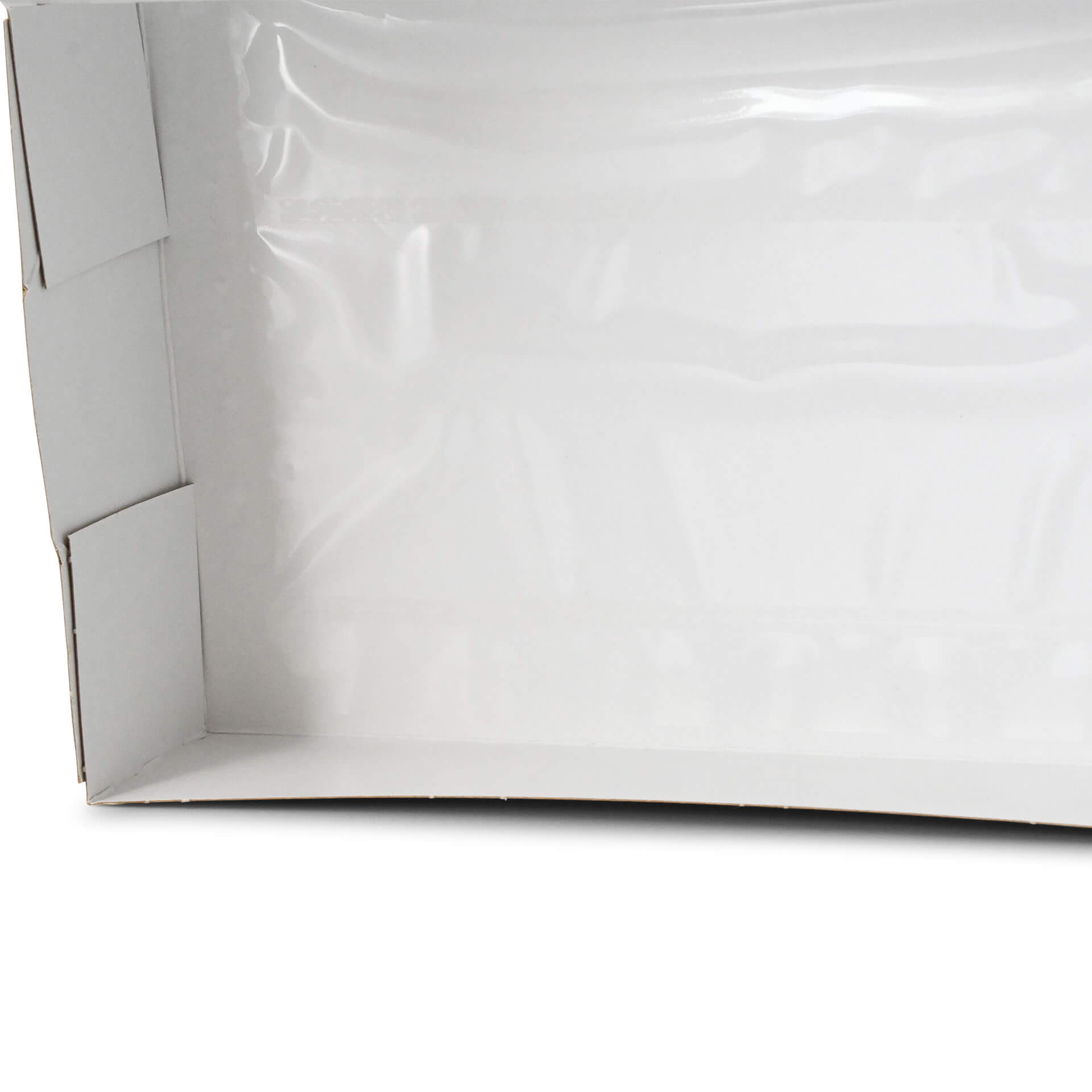 Karton-Sichtfenster-Schachteln 20 x 12 x 4  cm, 900 ml, PLA-Folie, braun, faltbar