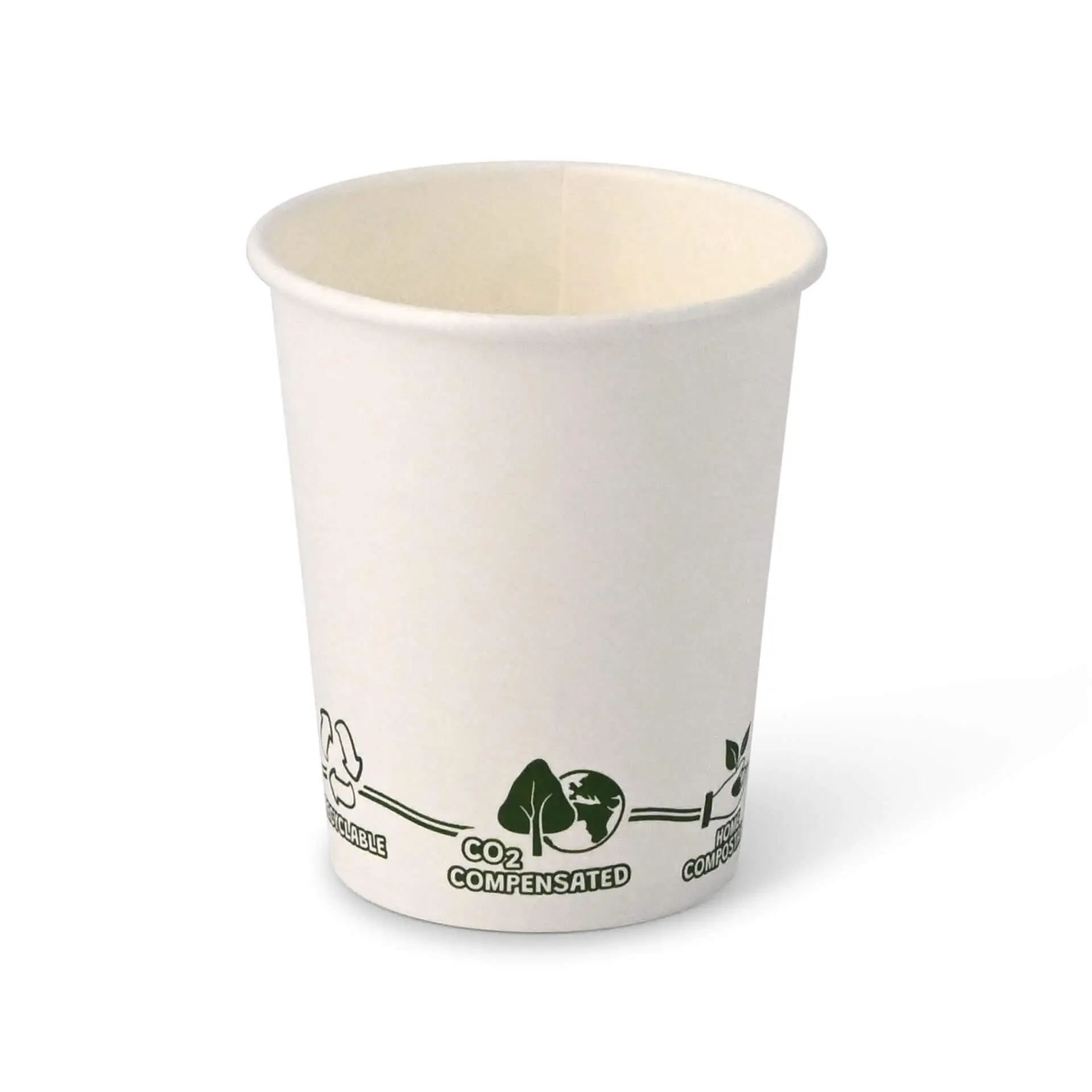 Gobelet en carton blanc, logos EcoUp©, 20 cl / 8 oz, Ø 80 mm dhd045281-pappbecher-200-ml-8-oz-80-mm-ecoup-icons-1