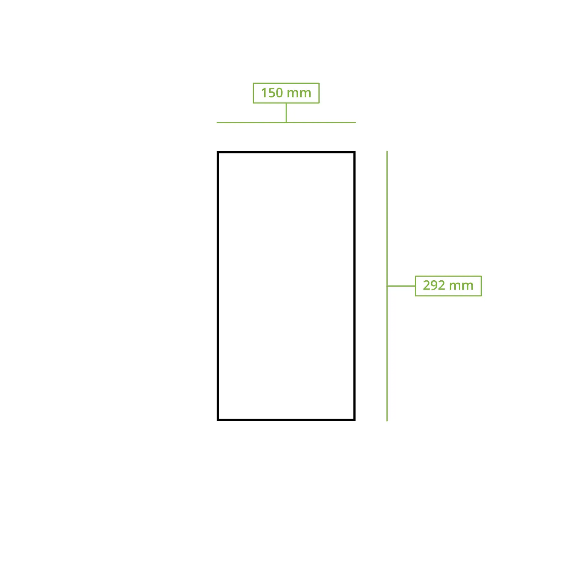 Sachet en papier brun, 15 x 6 x 29 cm Sachet en papier brun, 15 x 6 x 29 cm