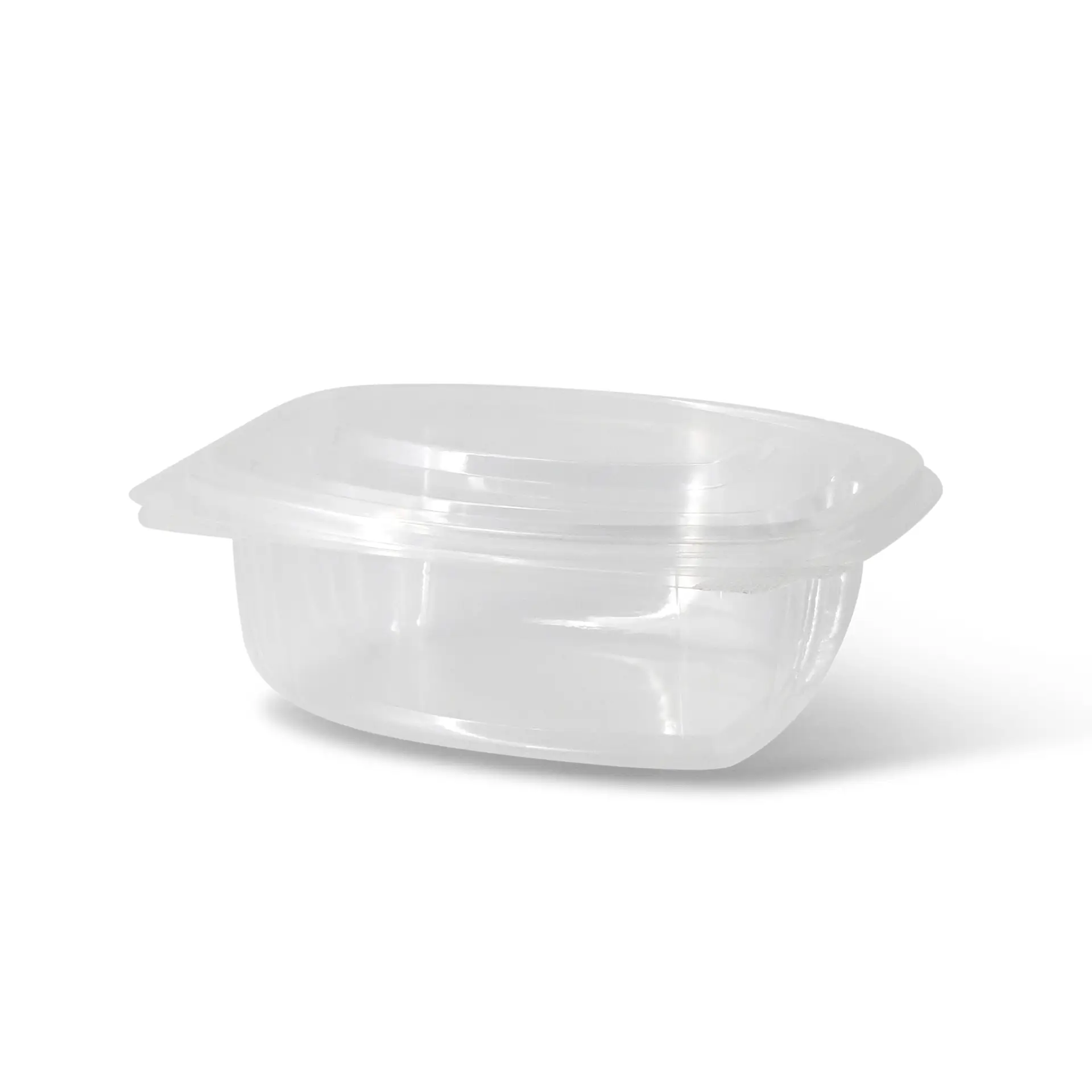 Barquette avec couvercle charnière en PLA, 500 ml dfc01931-pla-feinkost-schalen-500-ml-klappdeckel-rechteckig-2