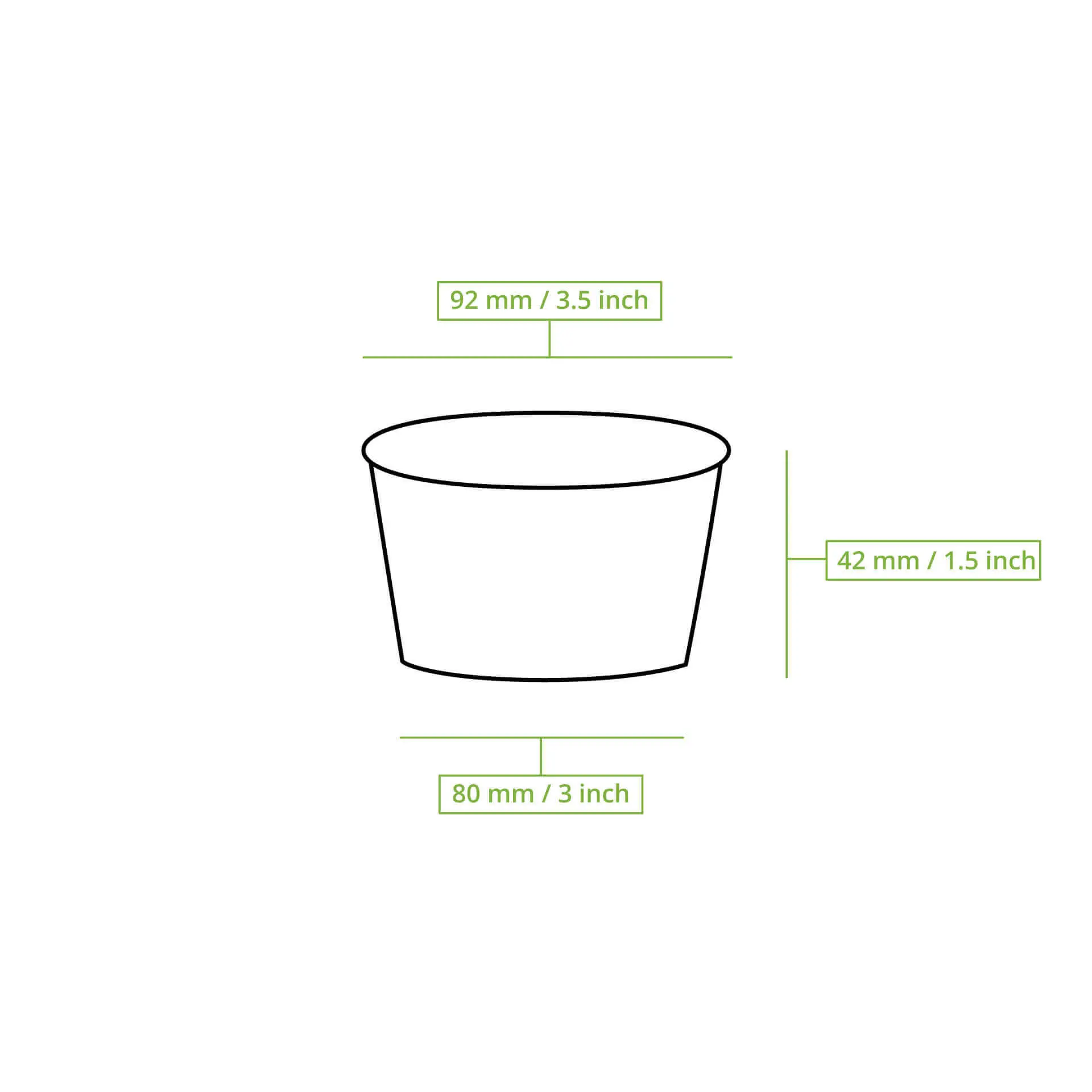 Pot à glace en carton XS, 100 - 180 ml (revêtu de PE), Ø 92 mm, brun Pot à glace en carton XS, 100 - 180 ml (revêtu de PE), Ø 92 mm, brun