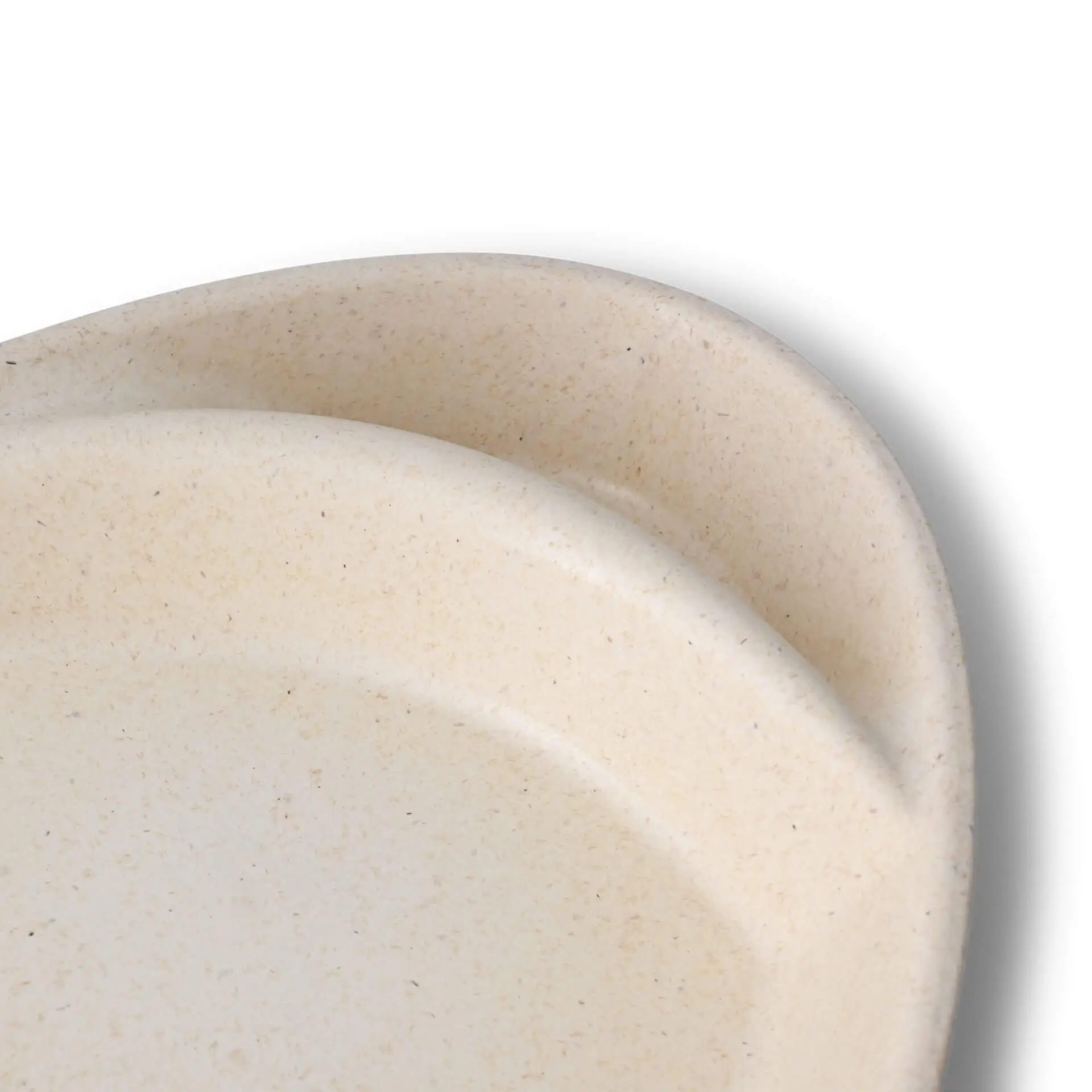 Assiette repas réutilisable "merways Plate" 27,5 x 20 x 3,5 cm, 2 compartiments, ovale, blanc crème dfc00848-mehrweg-menue-teller-merways-plate-275-x-20-x-35-cm-2-kammern-tropfenfoermig-cashew-creme-weiss-5