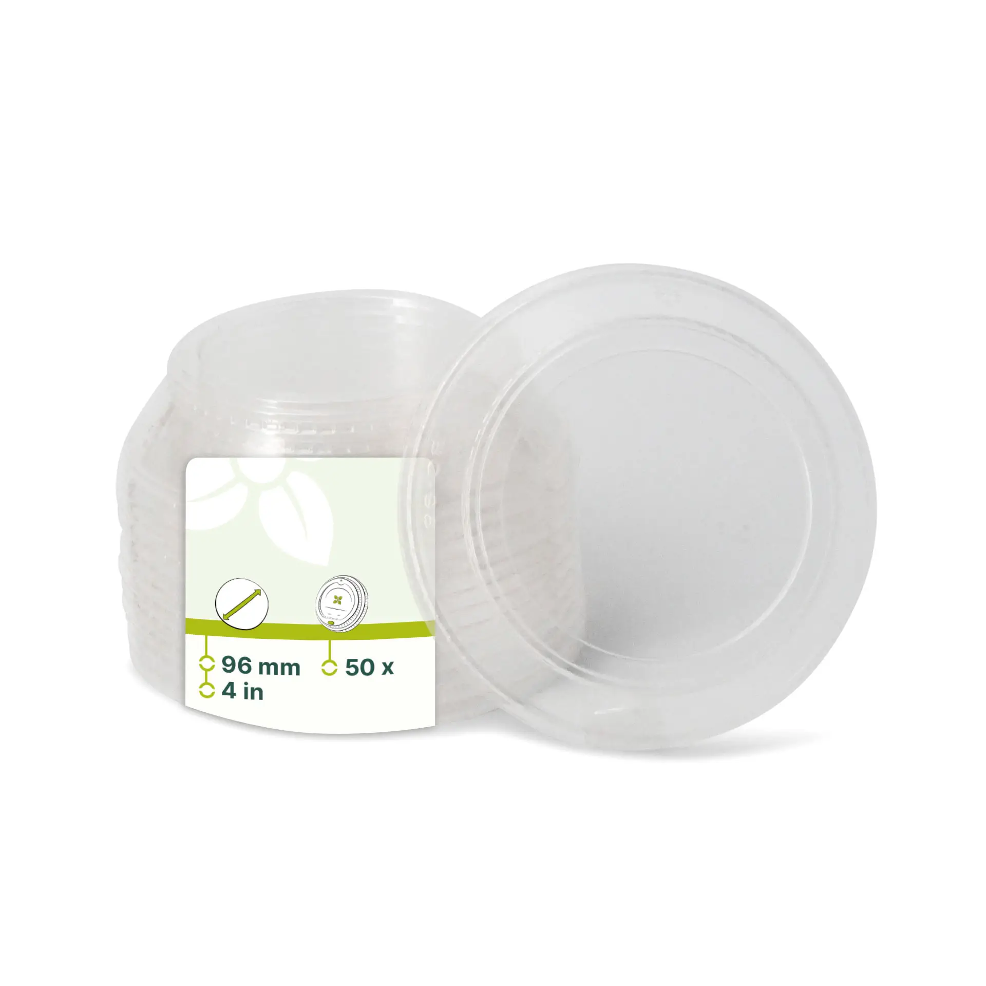 Couvercle combinable fermé en PLA, Ø 96 mm Couvercle combinable fermé en PLA, Ø 96 mm