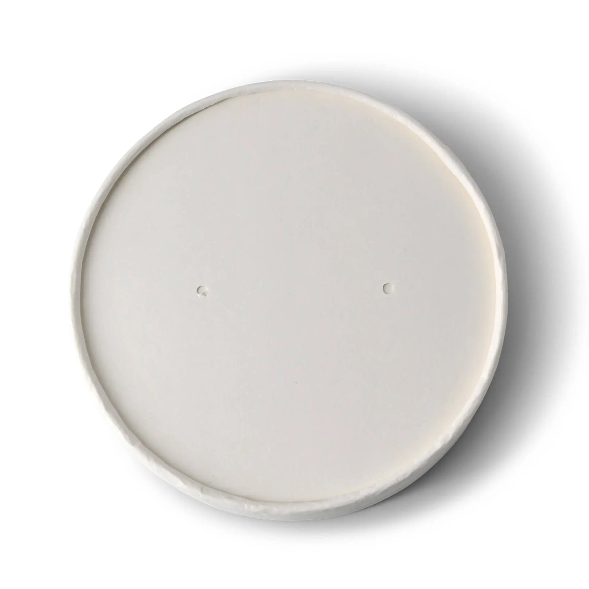 Couvercle membrane en carton (revêtement biologique) Ø 115 mm, blanc