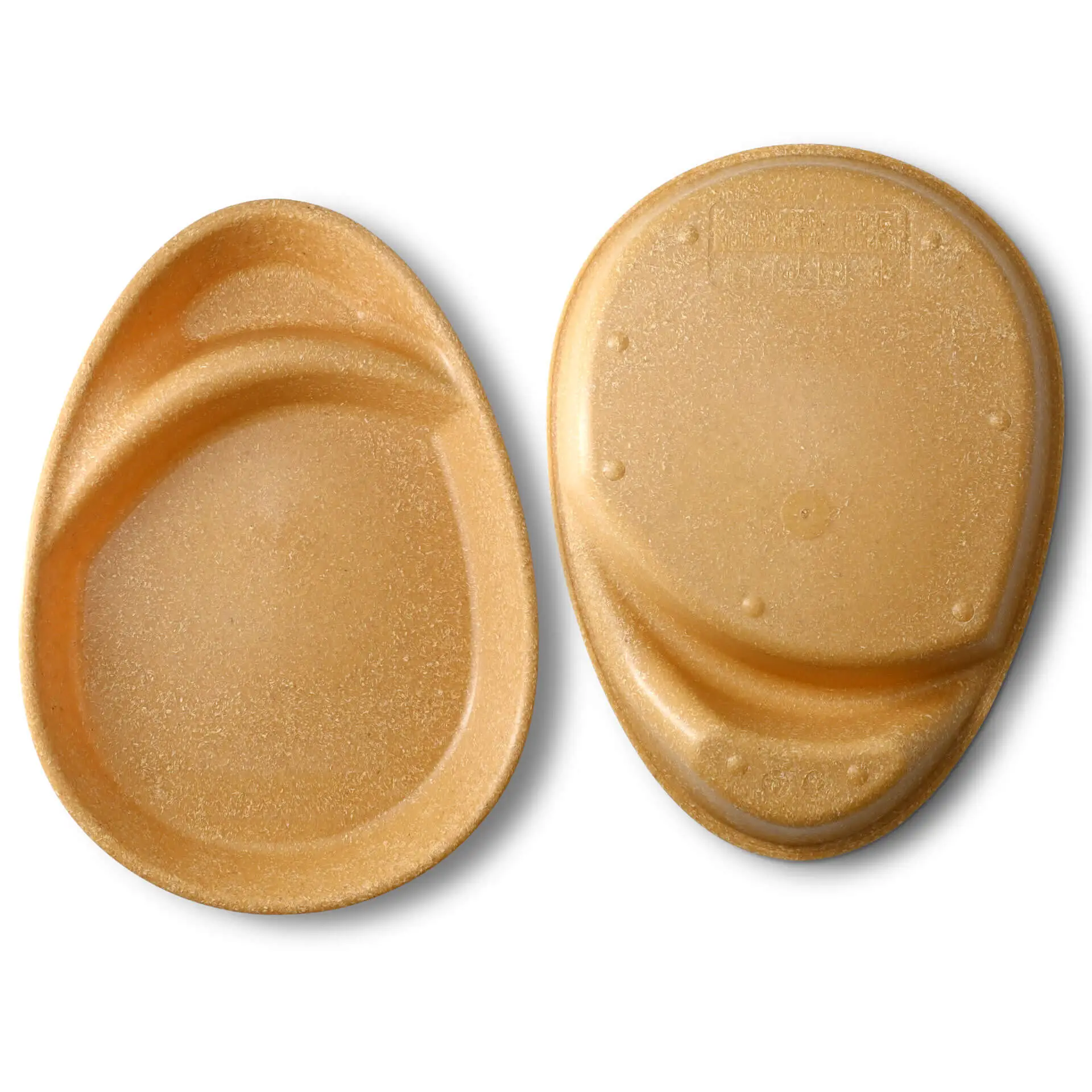 Assiette repas réutilisable "merways Plate" 27,5 x 20 x 3,5 cm, 2 compartiments, ovale, caramel / marron dfc008471-mehrweg-menueteller-merways-plate-275-x-20-x-35-cm-2-kammern-tropfenfoermig-karamell-braun-2