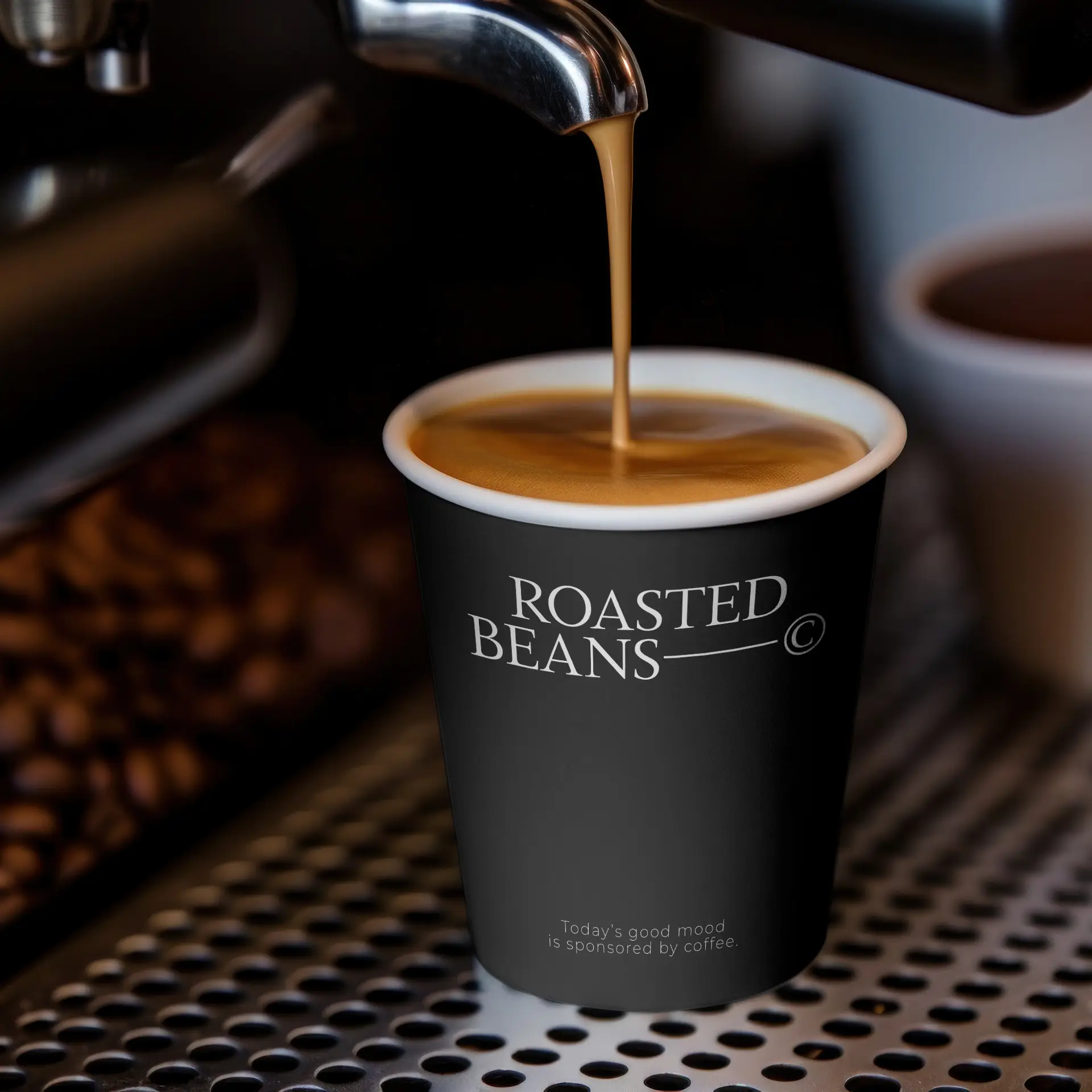 Gobelets personnalisés, paroi simple, 100 ml / 4 oz, blanc, PE