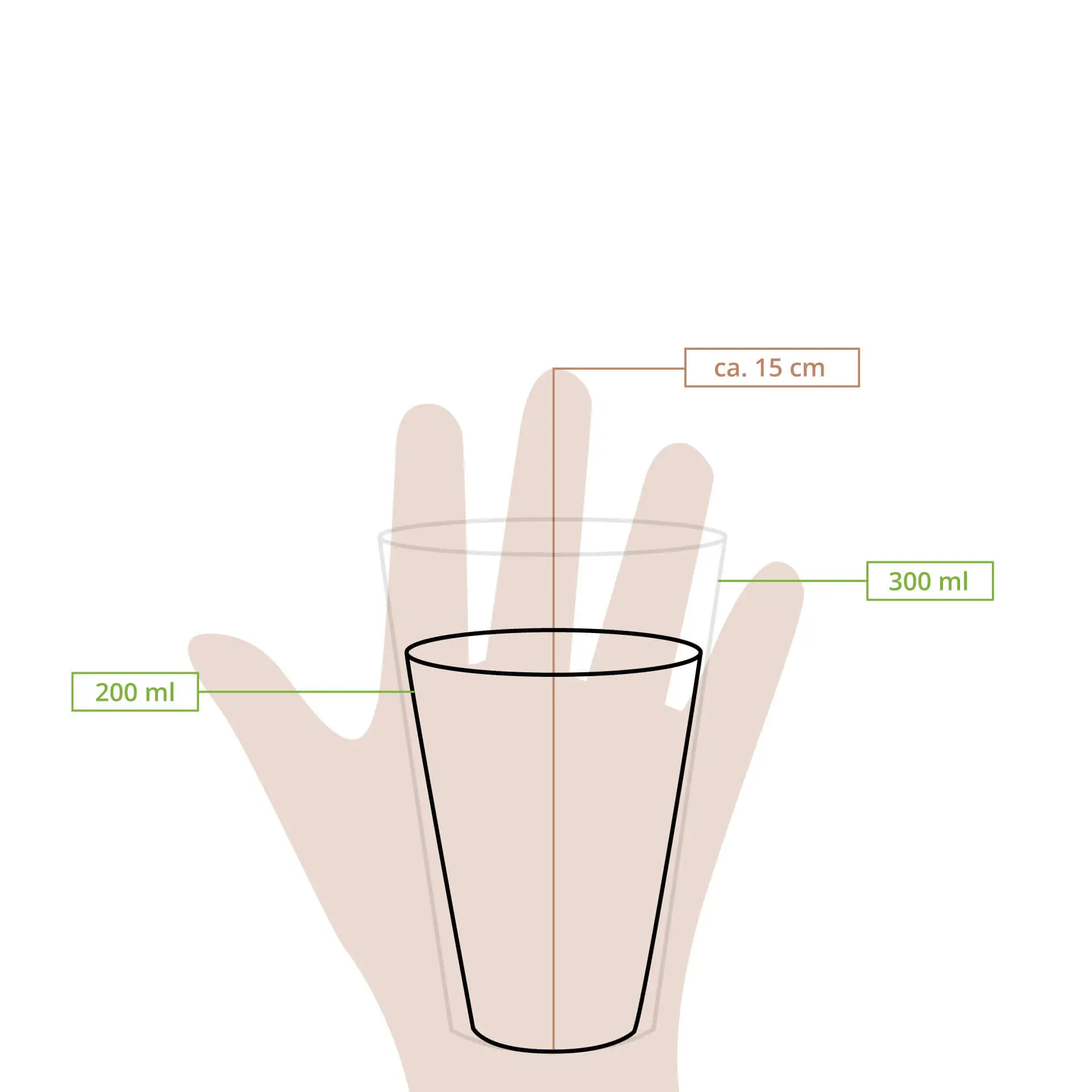 Gobelet en carton kraft brun, 20 cl / 8 oz, Ø 80 mm dhd04526-pappbecher-200-ml-8-oz-80-mm-braun-innen-weiss-8