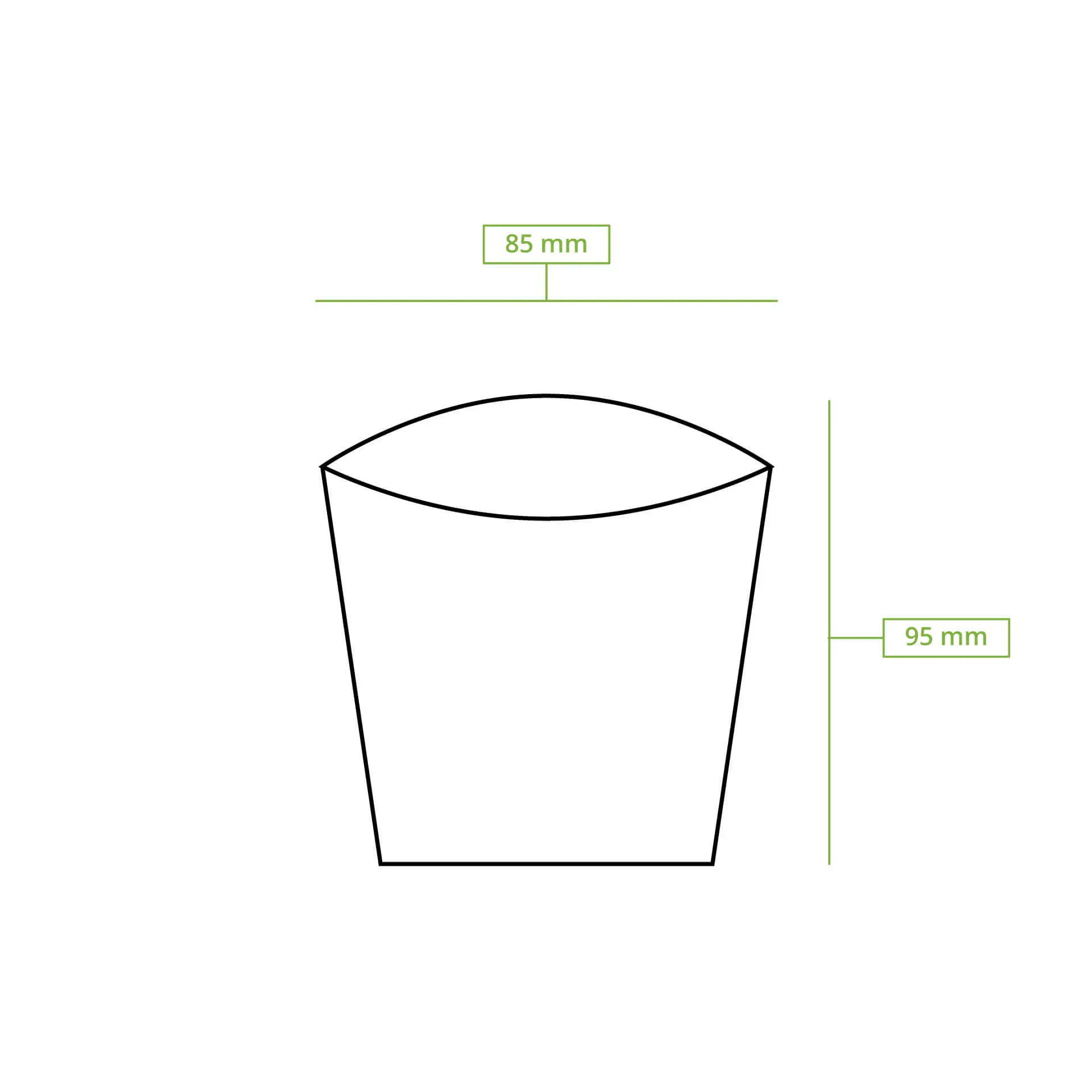 Barquette carton pour frites 8,5 x 5 x  9,5 cm, brun dfc06880-pommes-schuetten-aus-karton-85-x-5-x-95-cm-braun-8