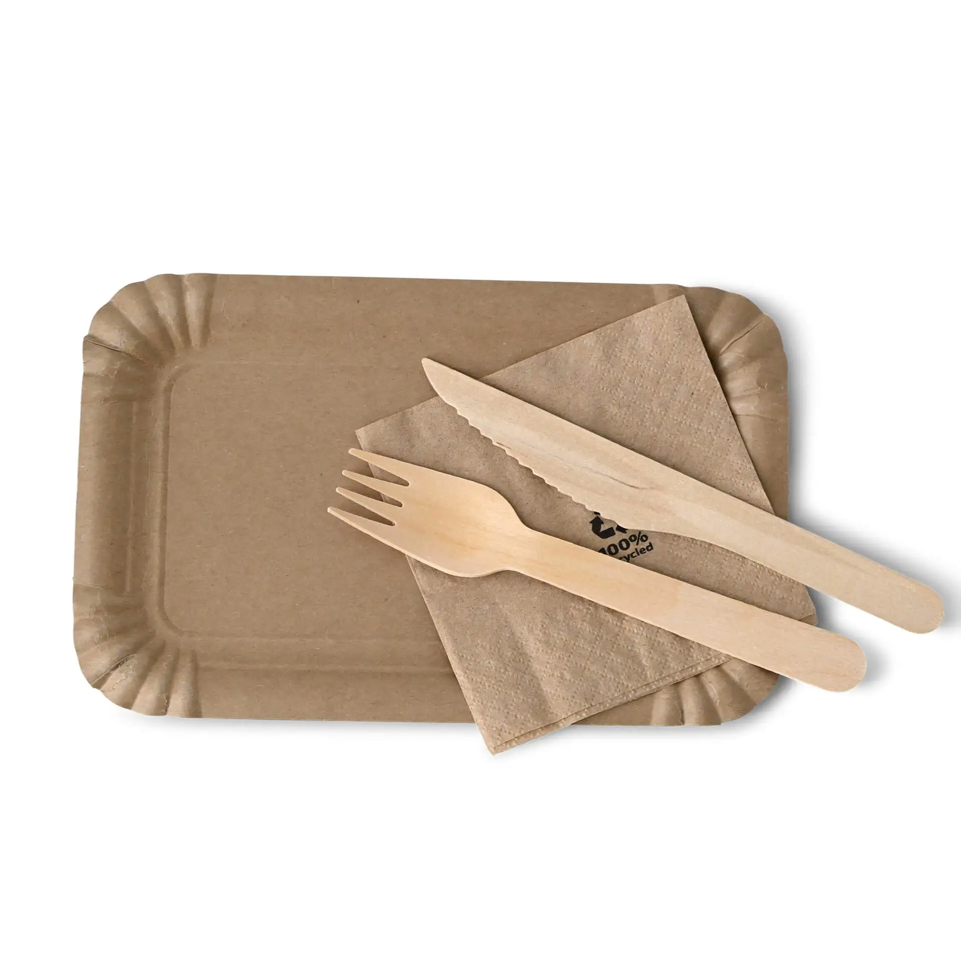 Assiettes en carton 13 x 20 cm, brun, rectangular dtw060121-pappteller-13-x-20-cm-braun-rechteckig-4