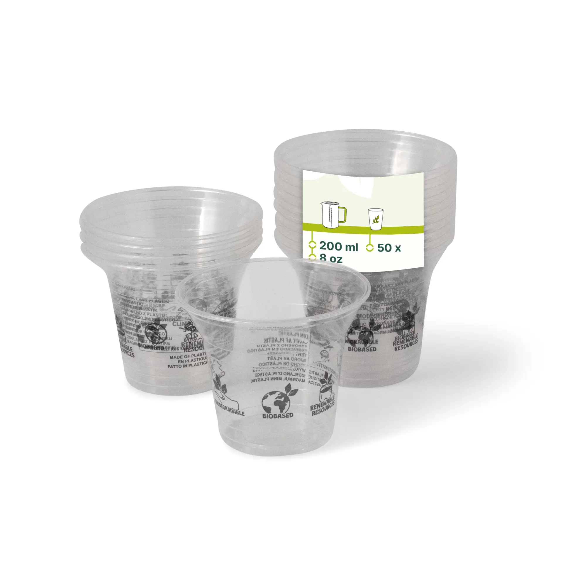 Gobelet à smoothie en PLA, 20 cl / 8 oz, Ø 96 mm Gobelet à smoothie en PLA, 20 cl / 8 oz, Ø 96 mm