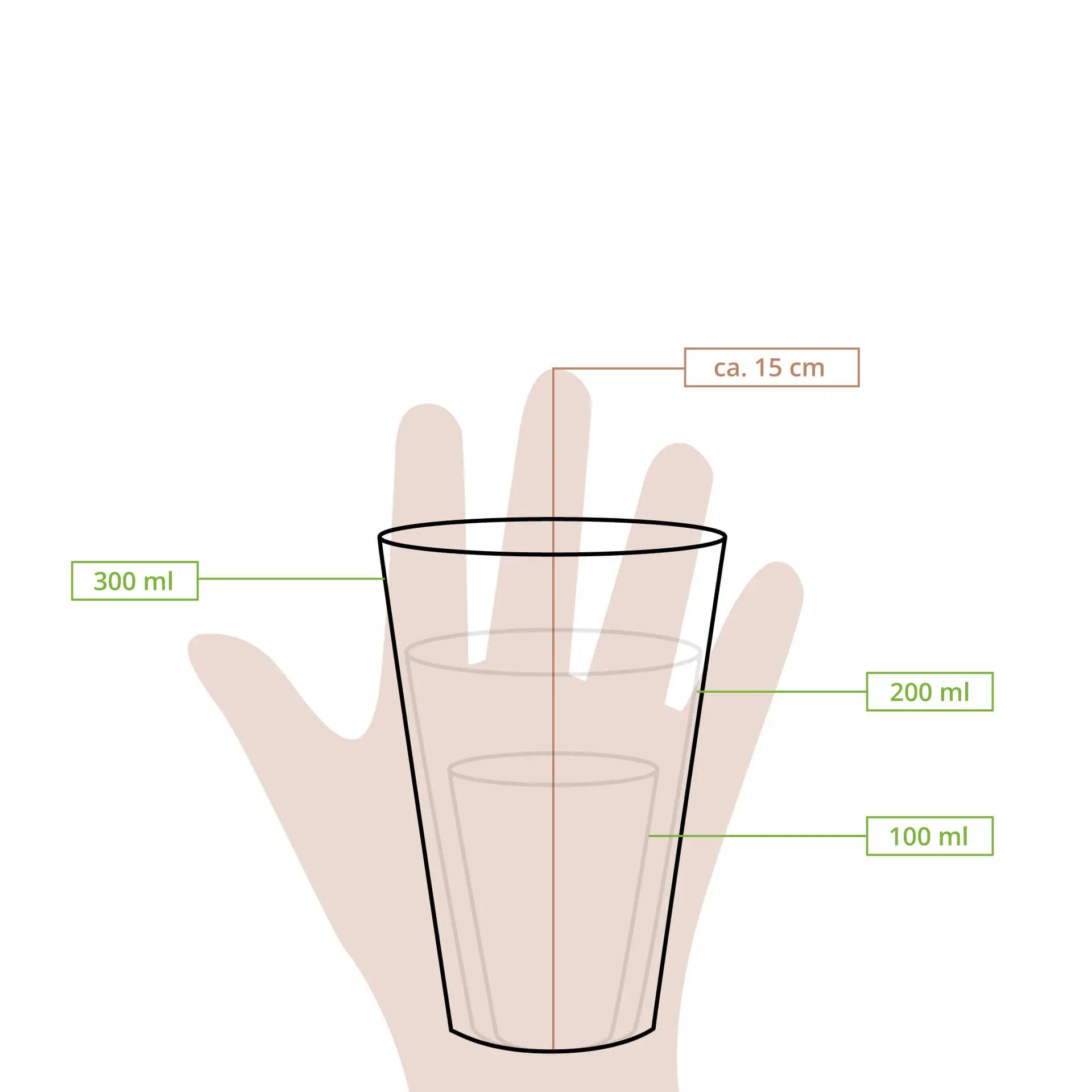 Pappbecher 300 ml / 12 oz, Ø 90 mm, einwandig, schwarz, PLA-beschichtet