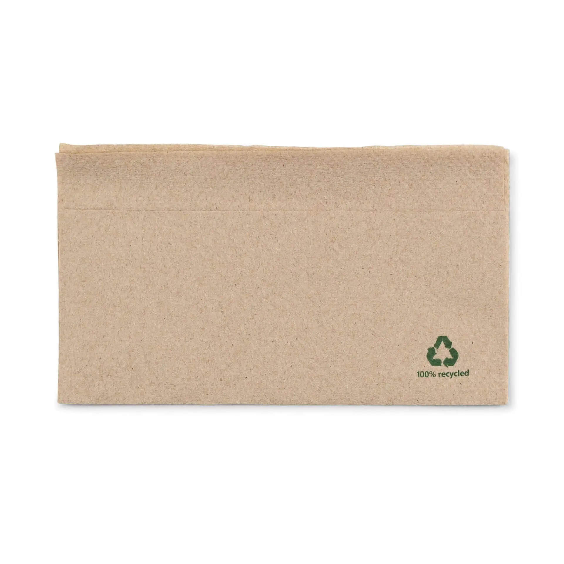 Serviette en papier recyclé écru, 1 couche, 1/8 pliage, 32x32 cm Serviette en papier recyclé écru, 1 couche, 1/8 pliage, 32x32 cm